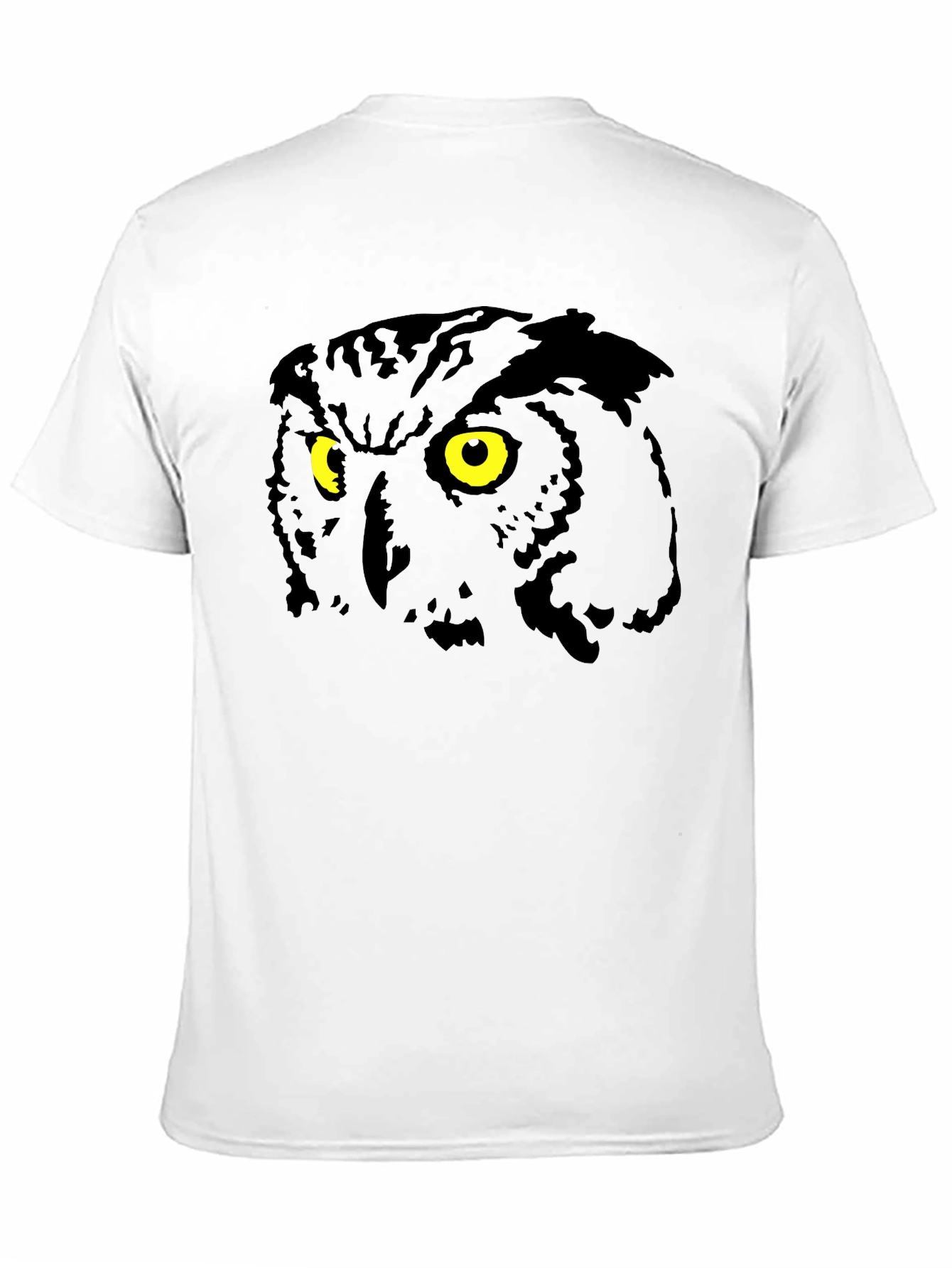 Black Owl Eyes Graphic Black T-Shirt view 11