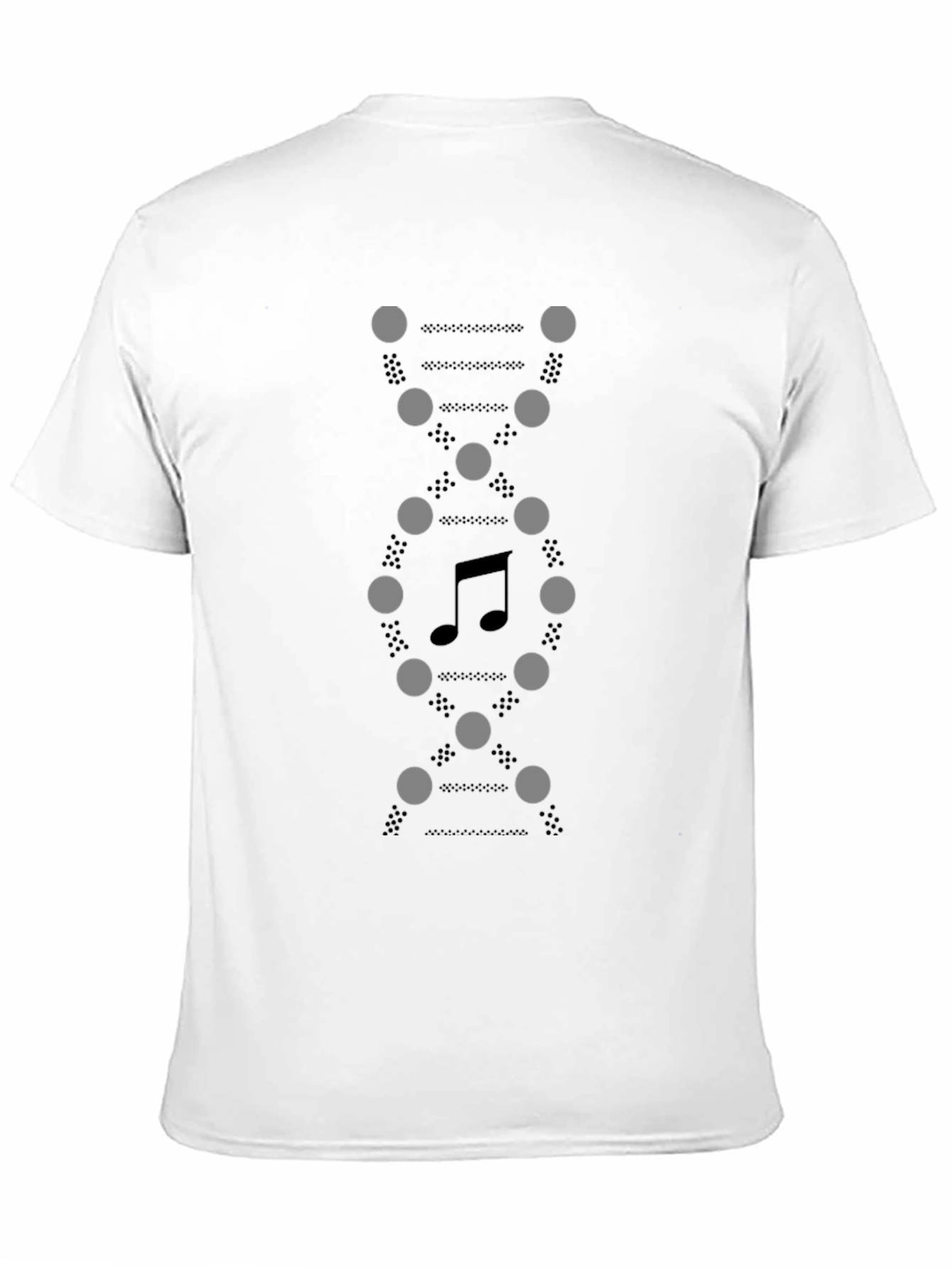 Black Musical DNA T-Shirt - Black Graphic Tee view 11