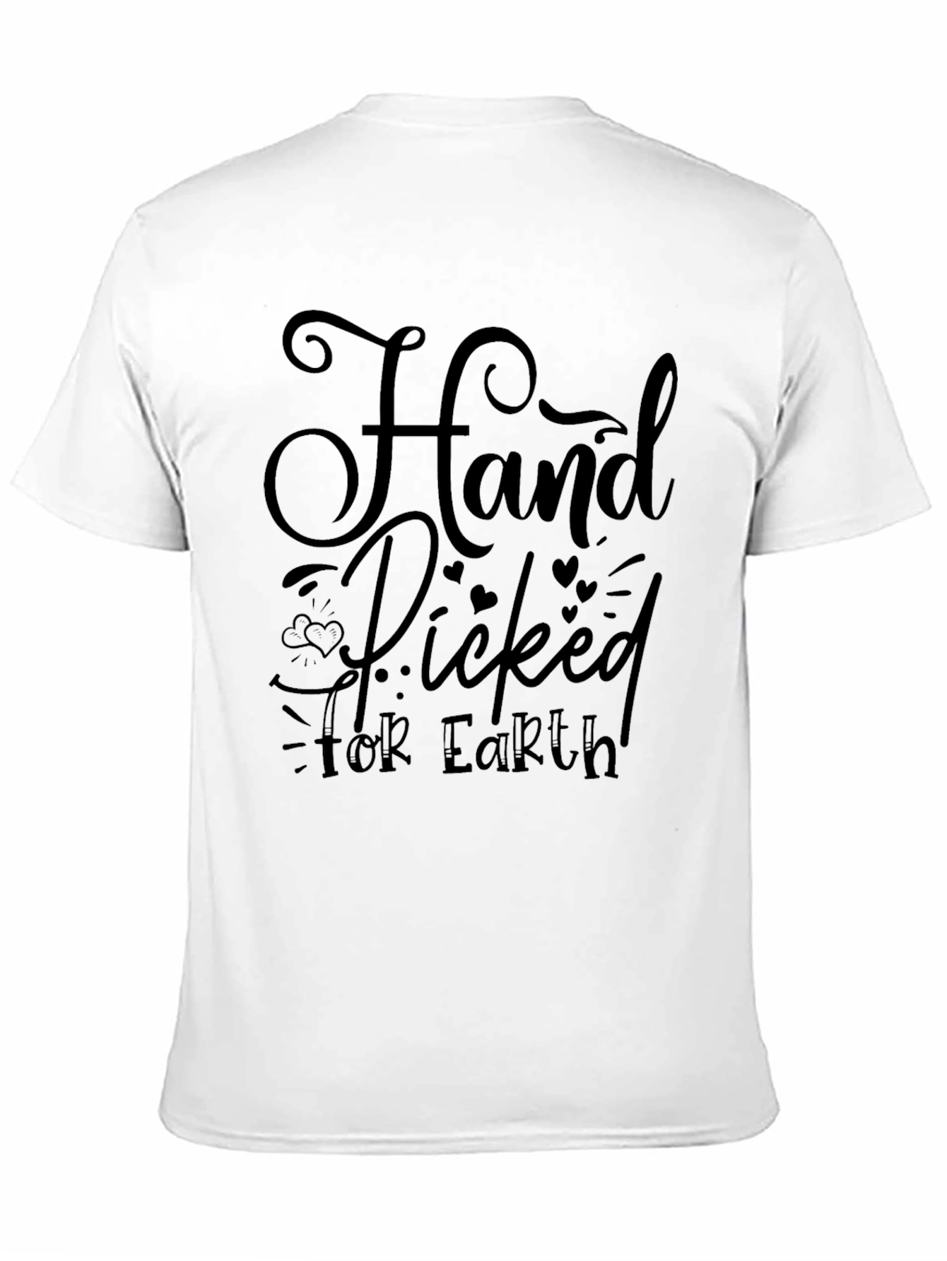 Black Hand Picked For Earth Graphic T-Shirt view 11