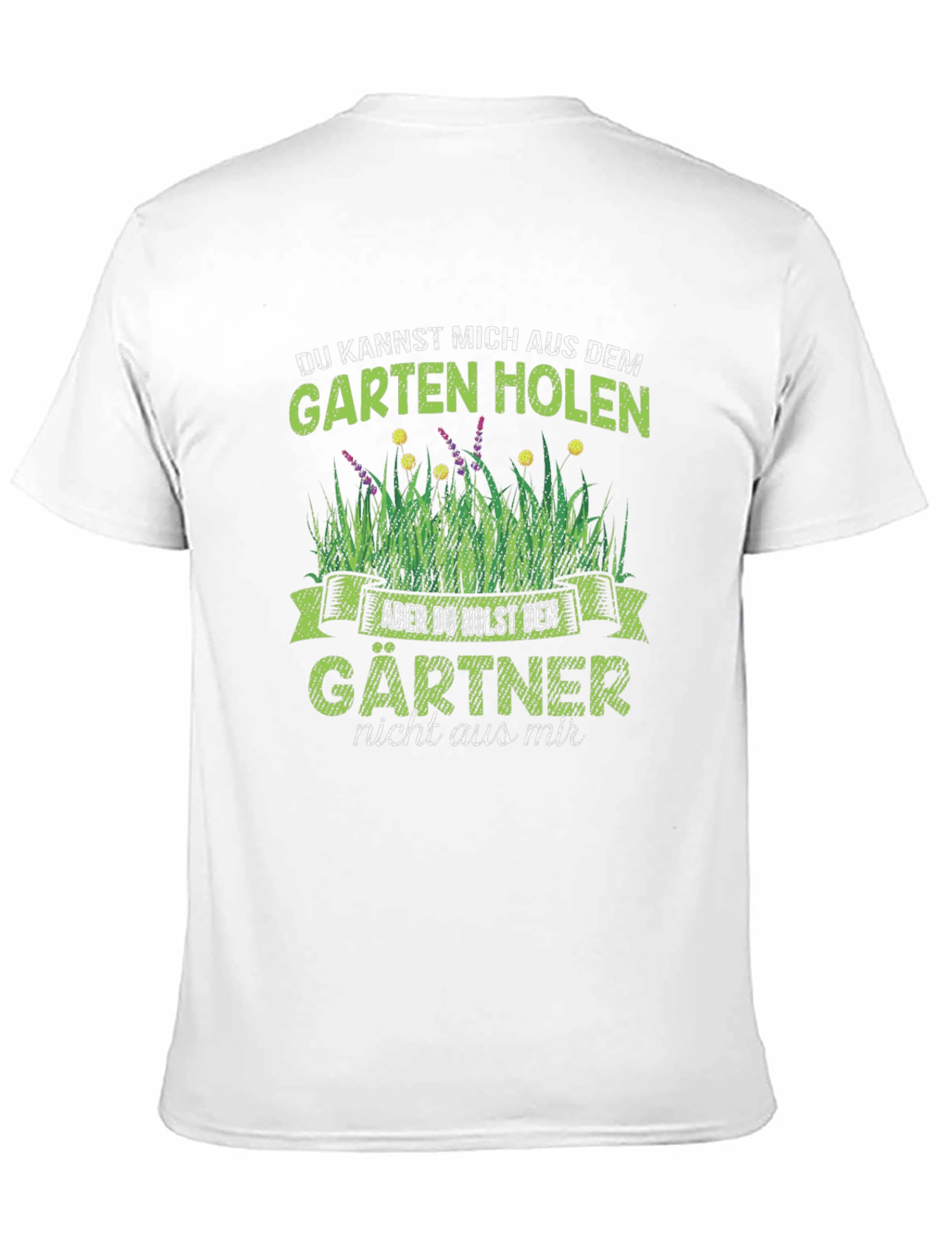 Black Gardener T-Shirt - German Gardening Humor view 11