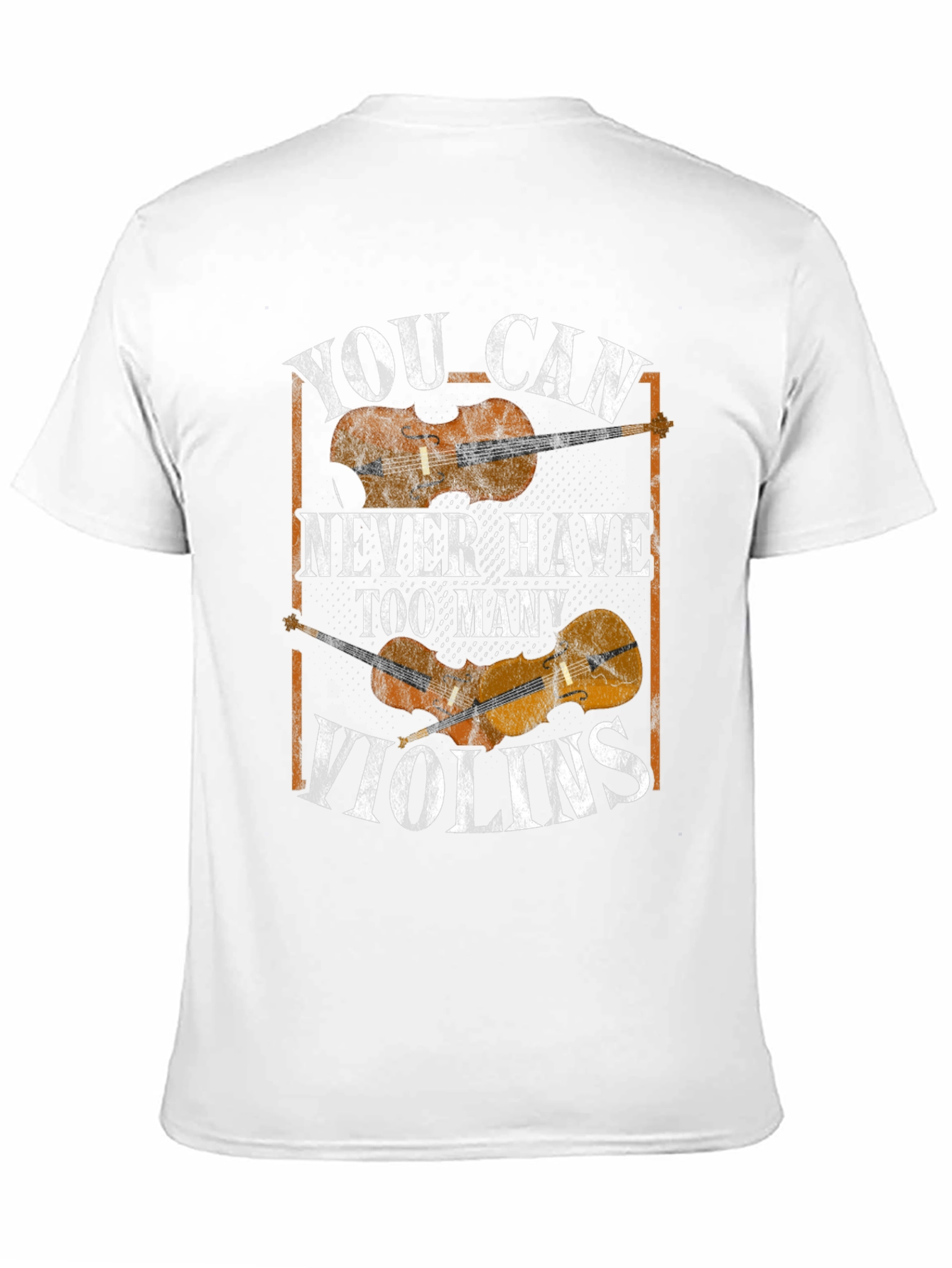 Black You Can Never Have Too Many Violins Graphic T-Shirt view 11