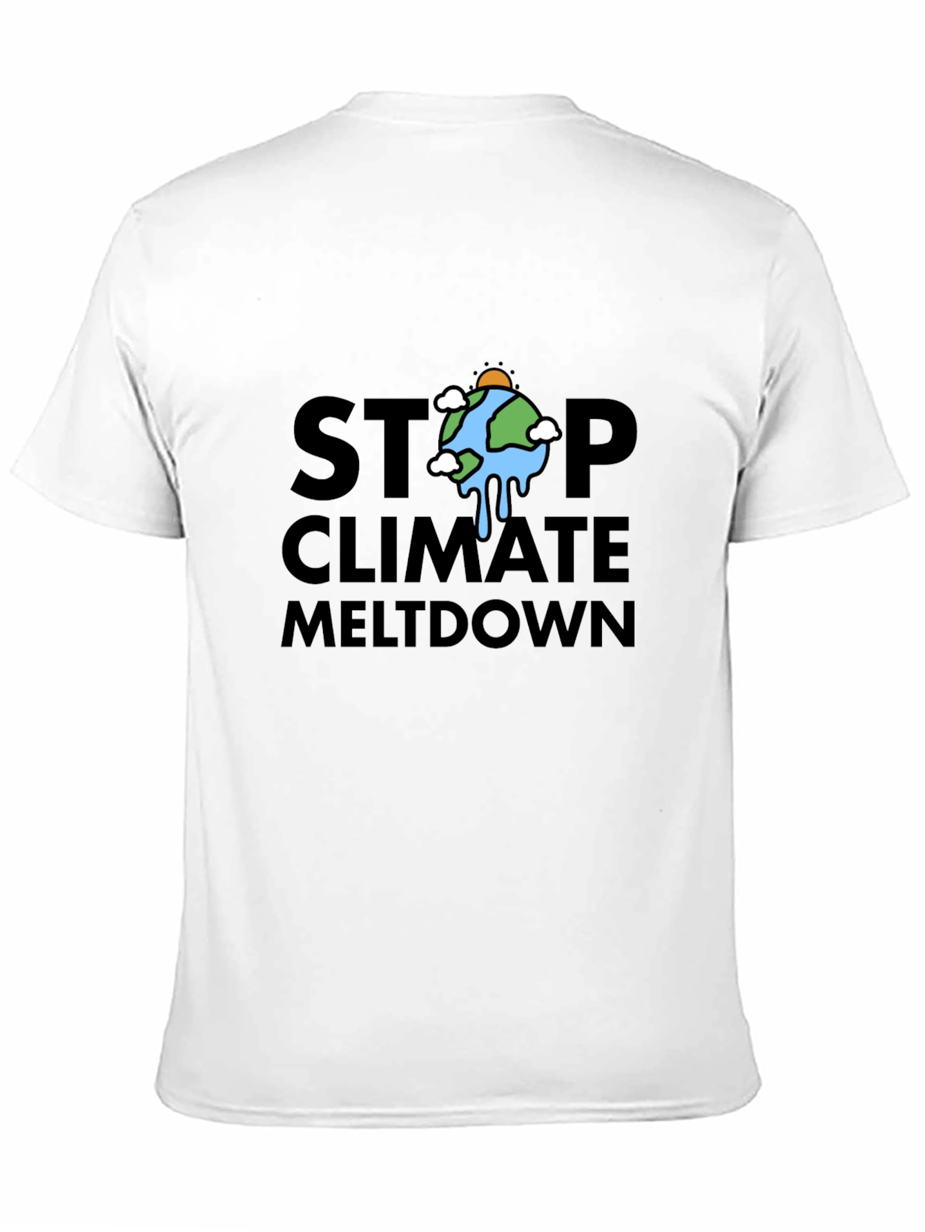 Black Stop Climate Meltdown T-Shirt view 11