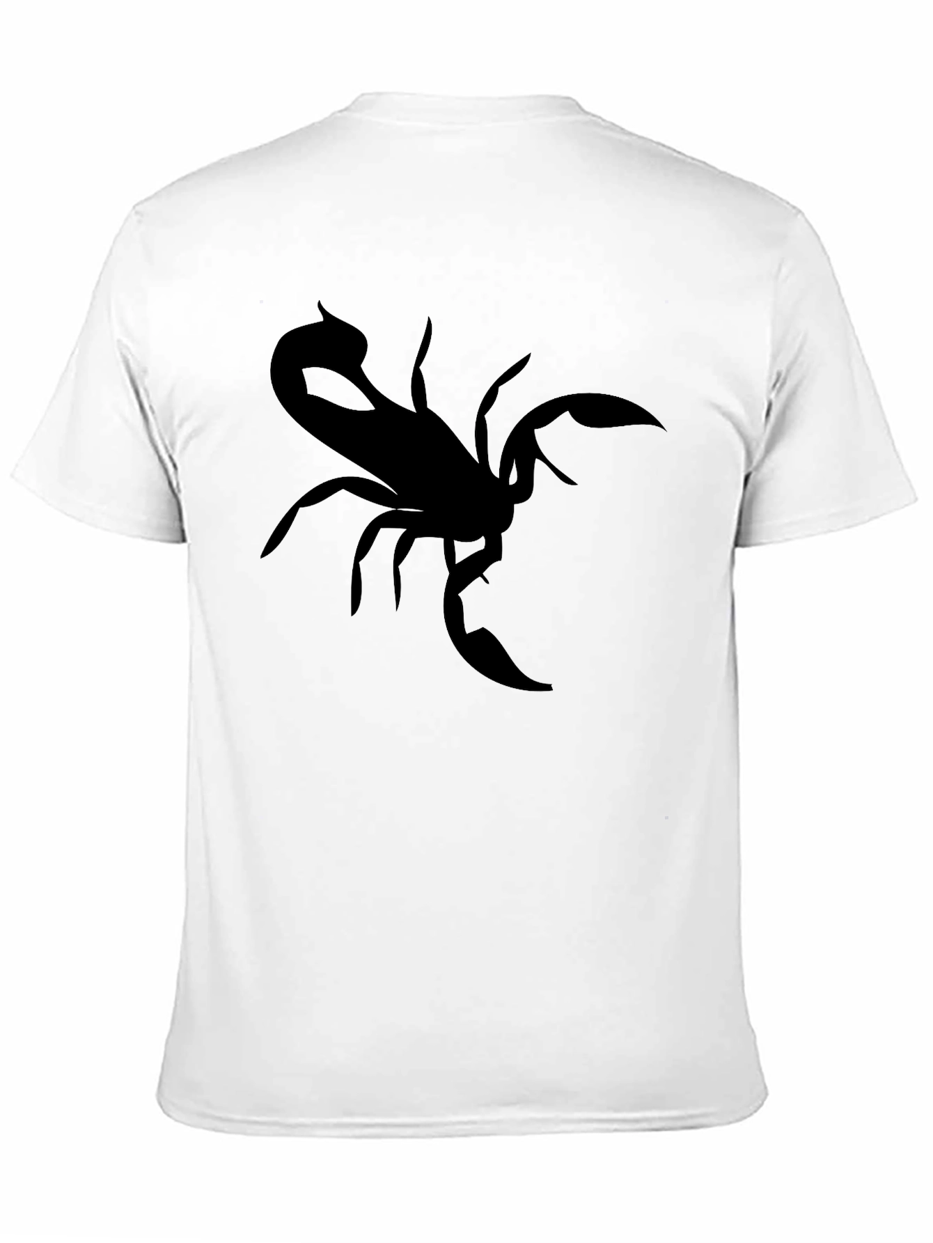 Black Scorpion Graphic Tee - Bold Black Cotton T-Shirt view 11