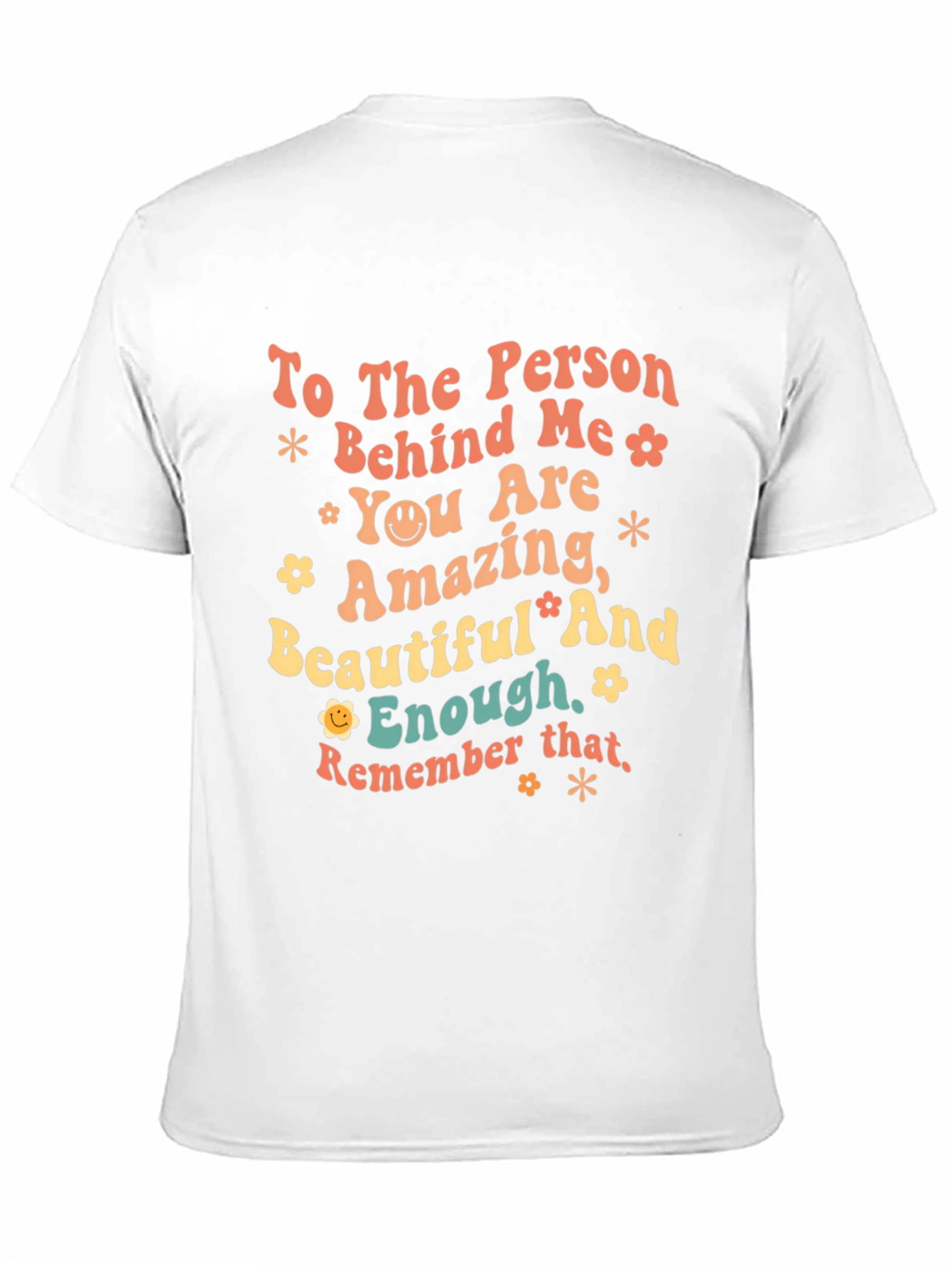 Black Inspirational Graphic T-Shirt - To the Person Behind Me view 11