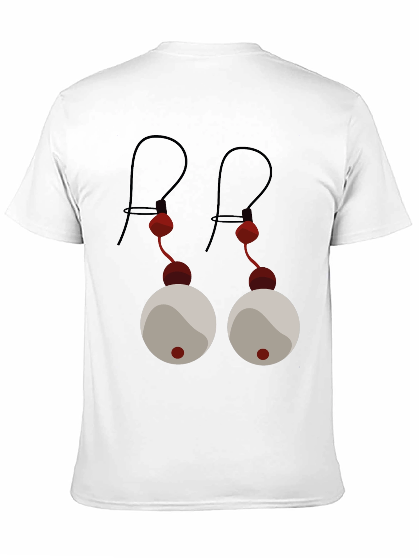 Black Novelty 'Eyes' Graphic T-Shirt - Black Cotton Tee view 11