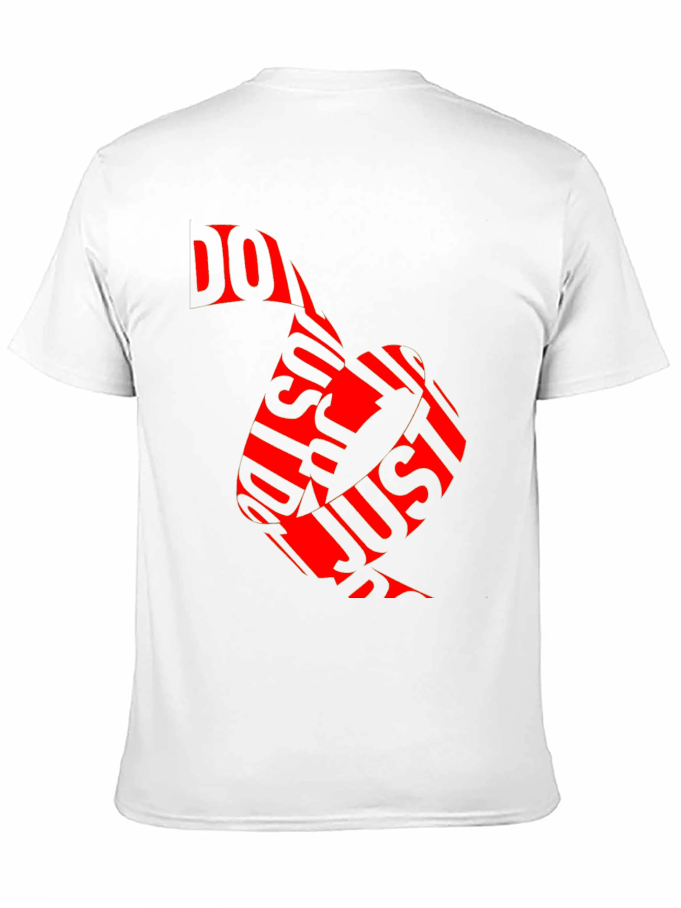 Black Just Do It Red Graphic Print Black T-Shirt view 11