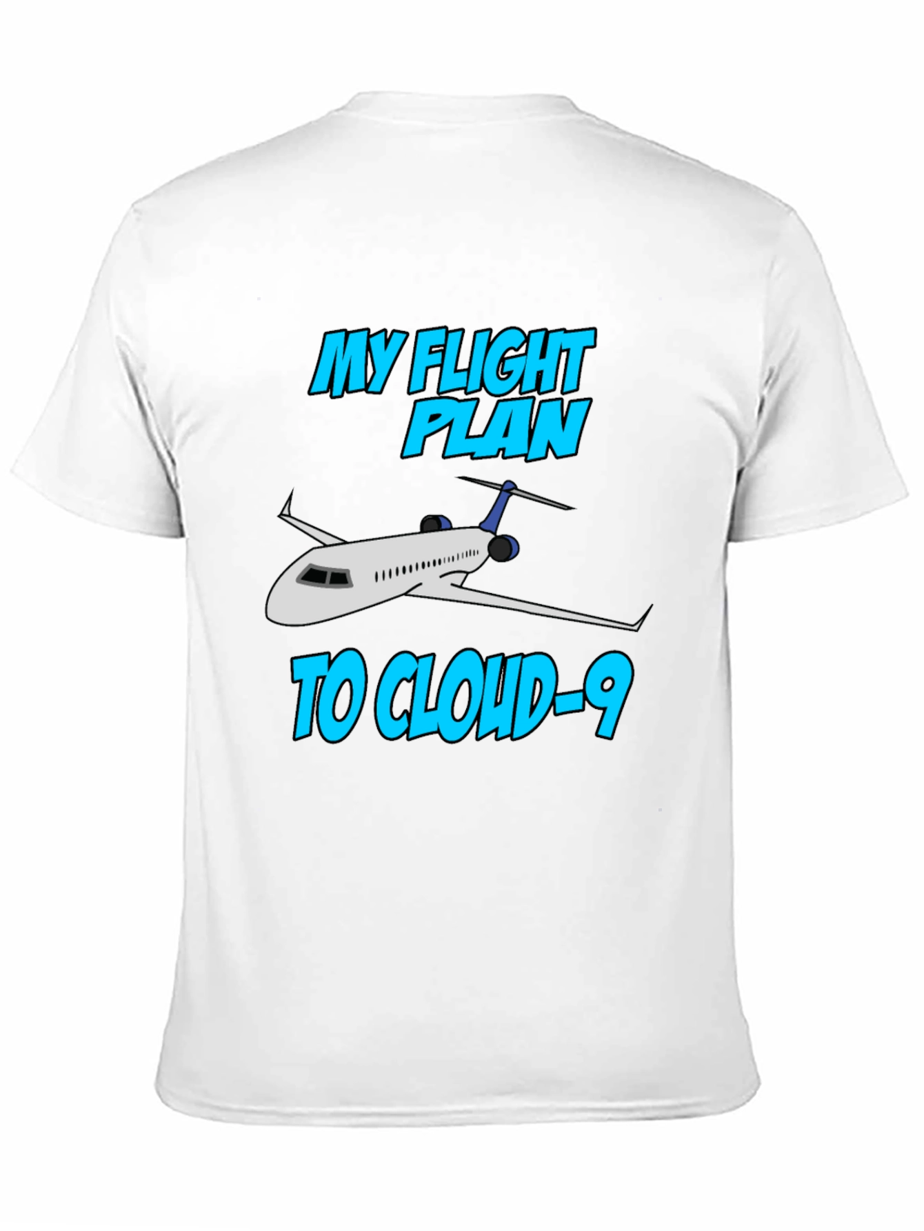 Black Flight Plan to Cloud-9 T-Shirt view 11