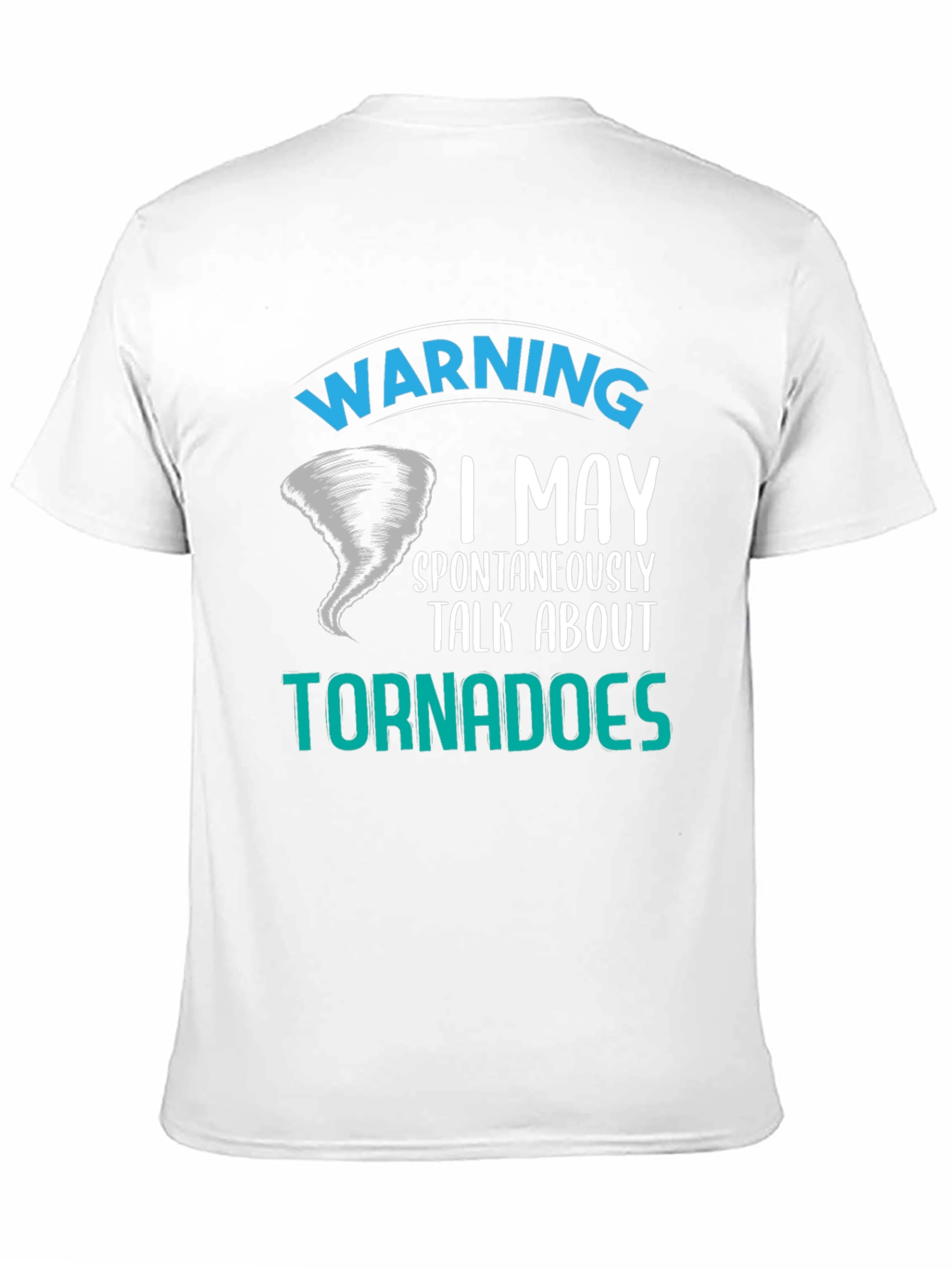 Black Warning Tornadoes Men's T-Shirt view 11