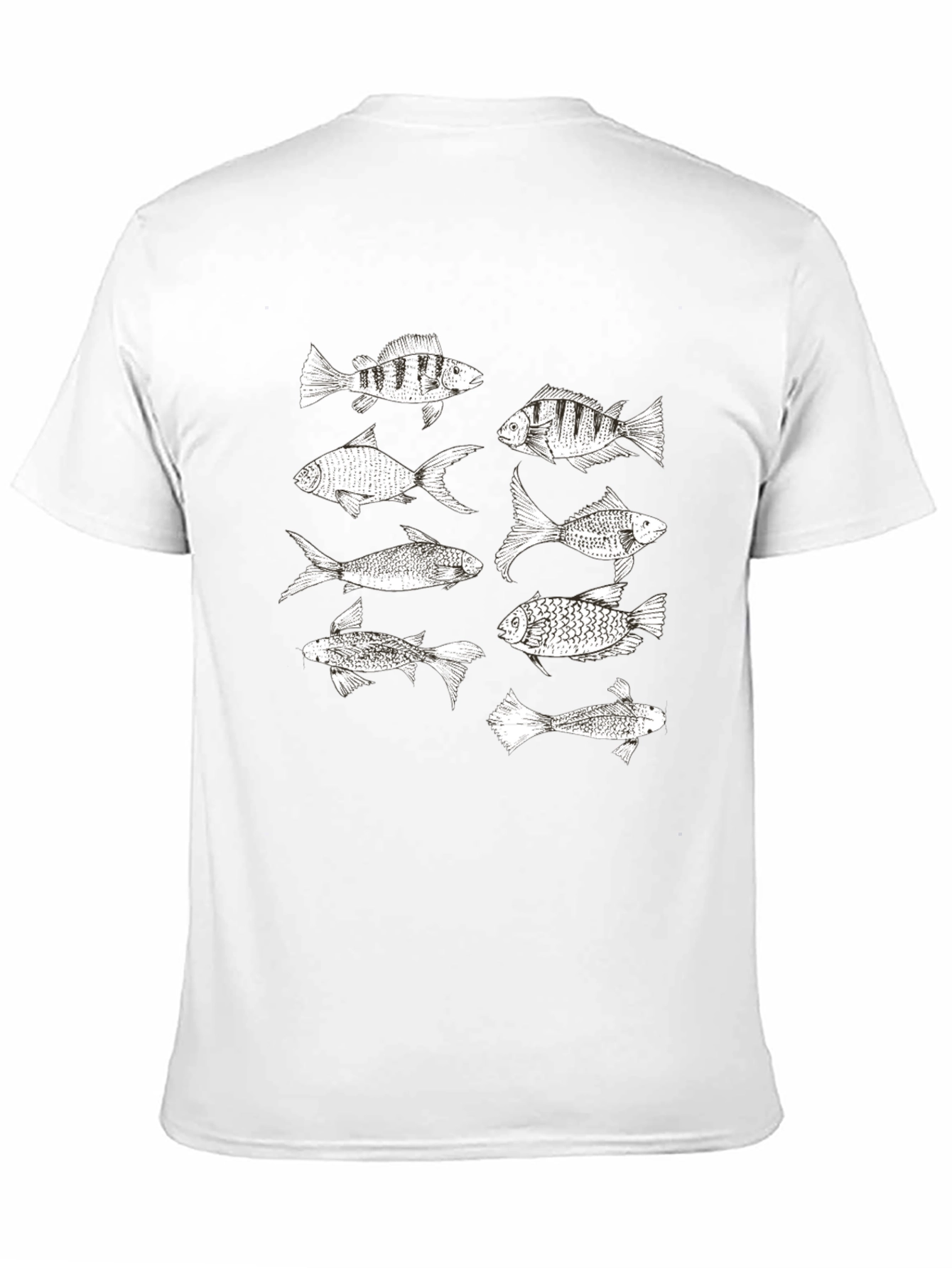 Black Fish Graphic Tee - Black Cotton Blend view 11