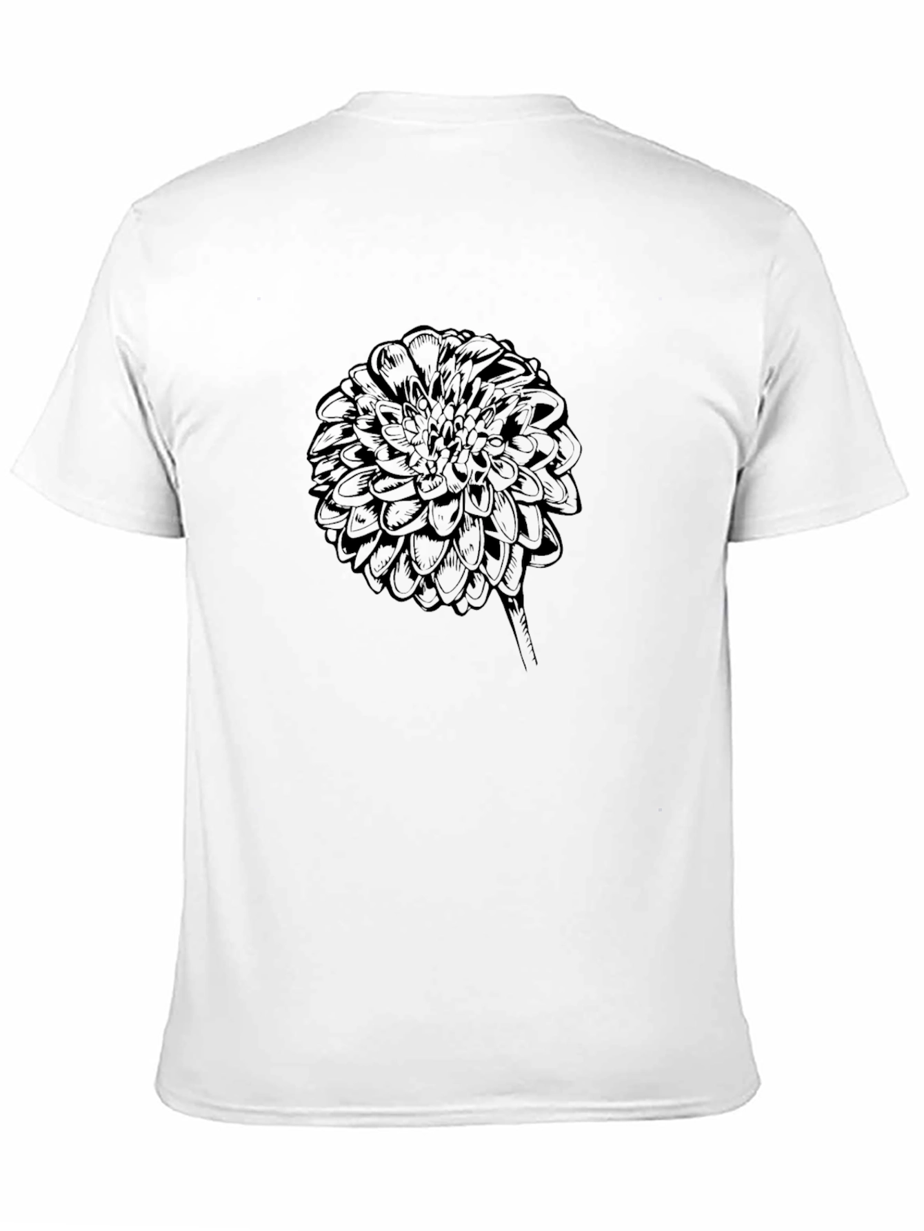 Black Black Floral Graphic Tee - Men's Casual Style view 11