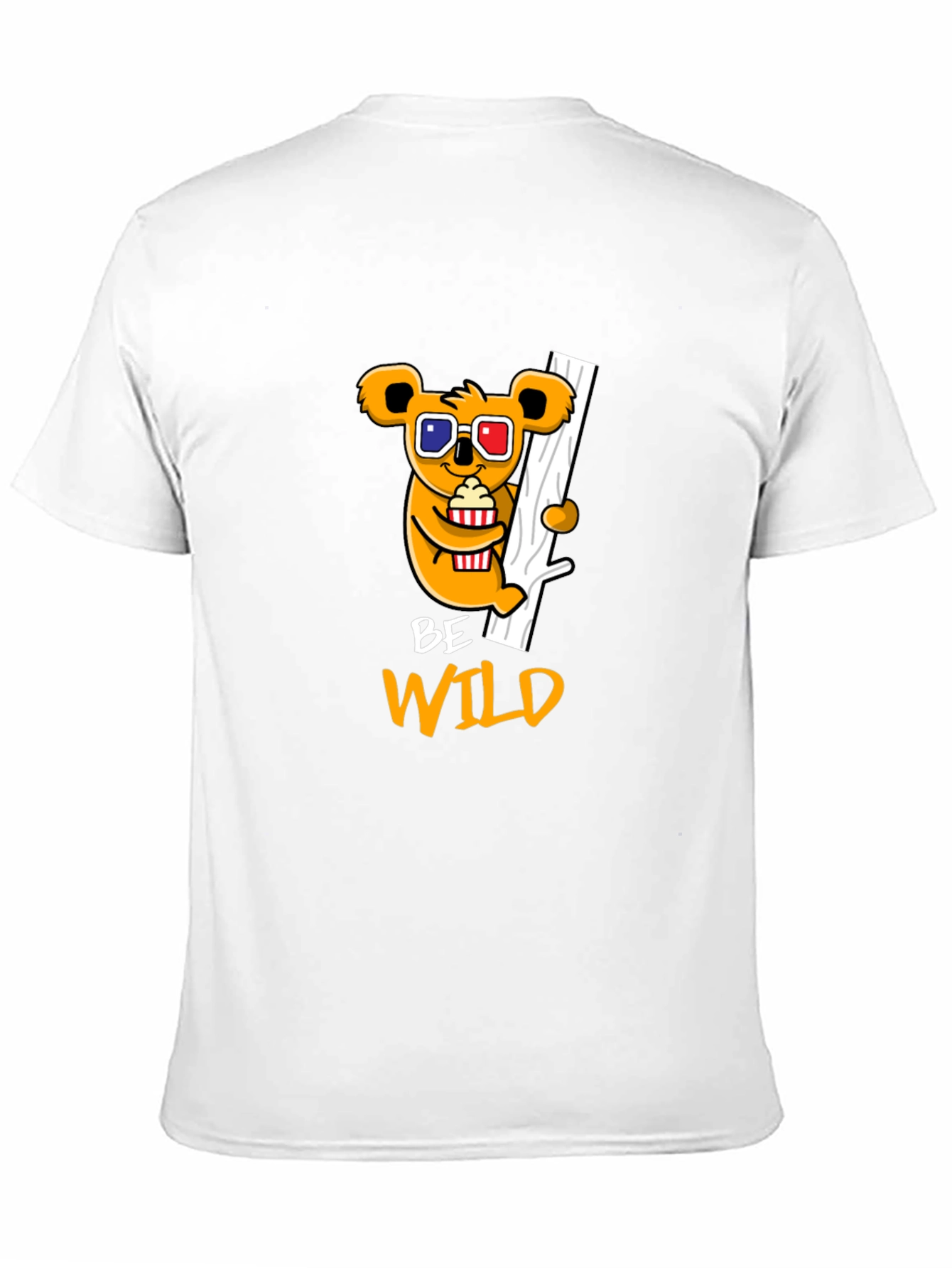 Black Be Wild Graphic Tee - Koala Bear Design view 11