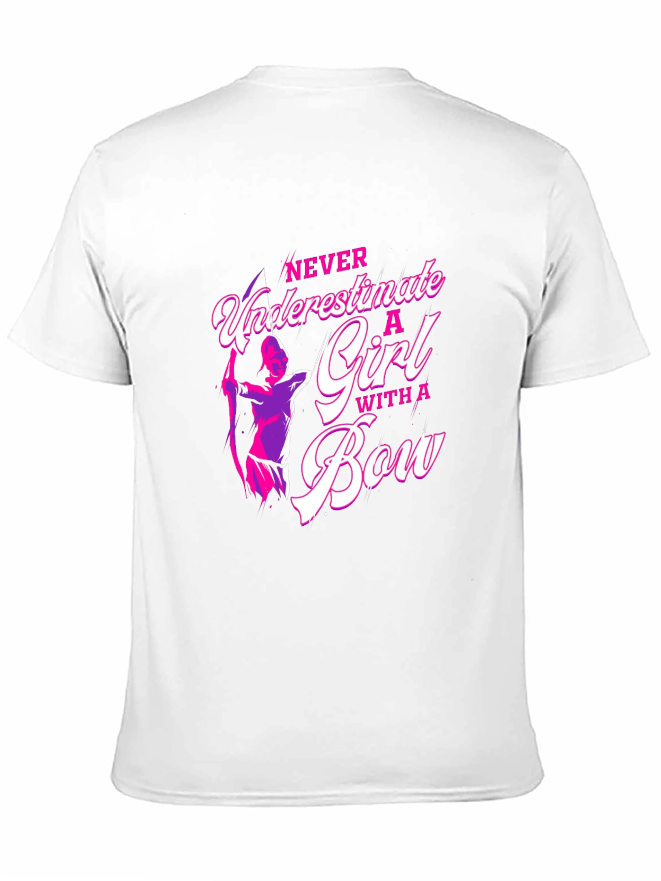 Black Archery Girl's T-Shirt: Never Underestimate! view 11