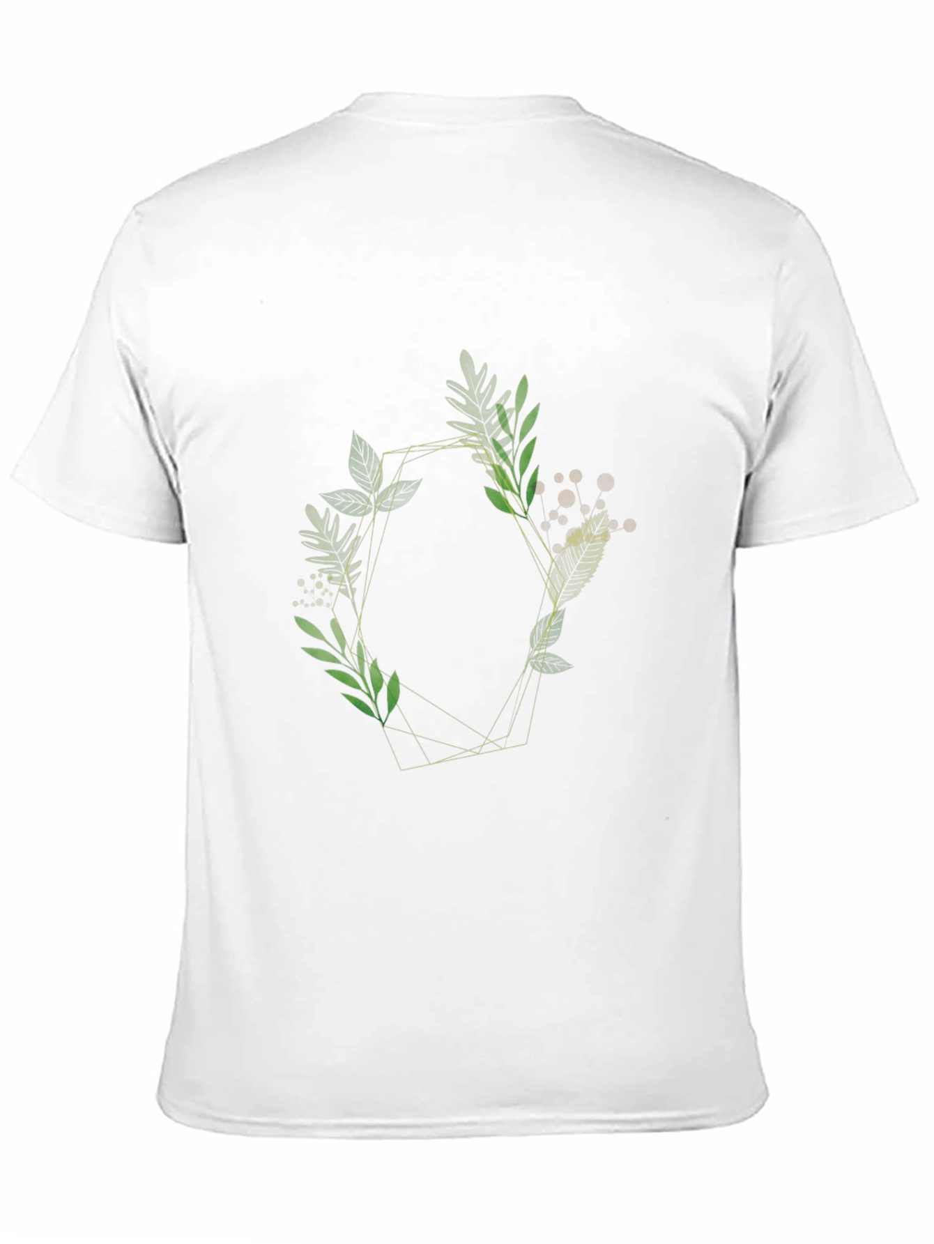 Black Geometric Floral Tee - Stylish & Modern Design view 11