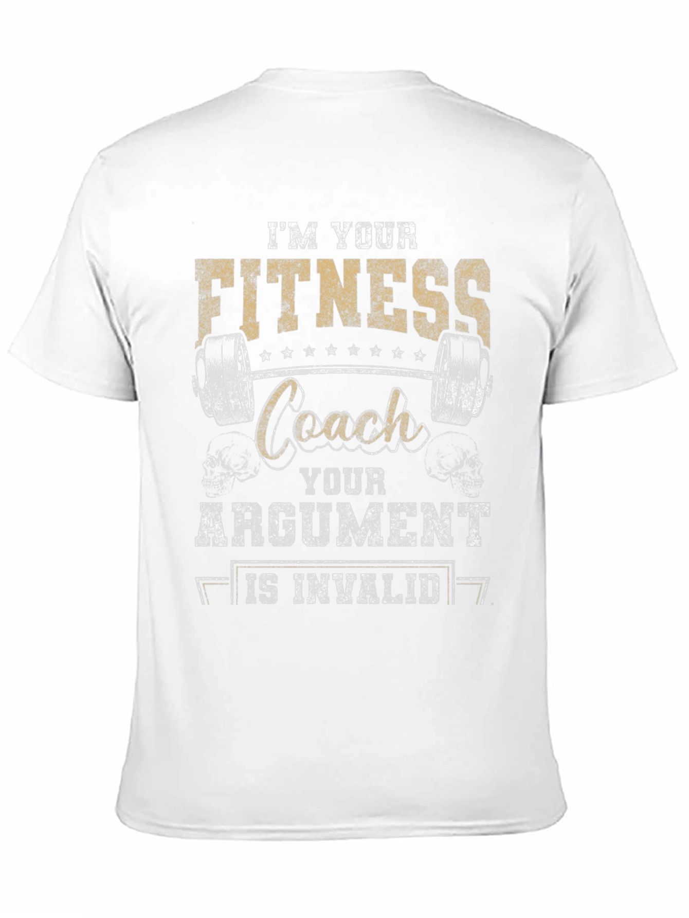 Black Fitness Coach T-Shirt - Your Argument is Invalid view 11