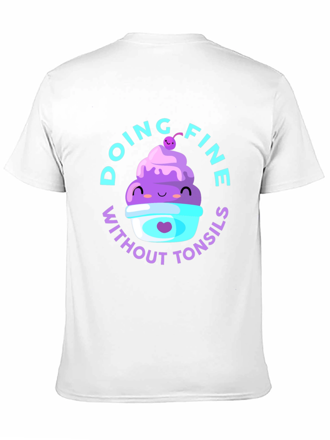 Black Doing Fine Without Tonsils T-Shirt view 11