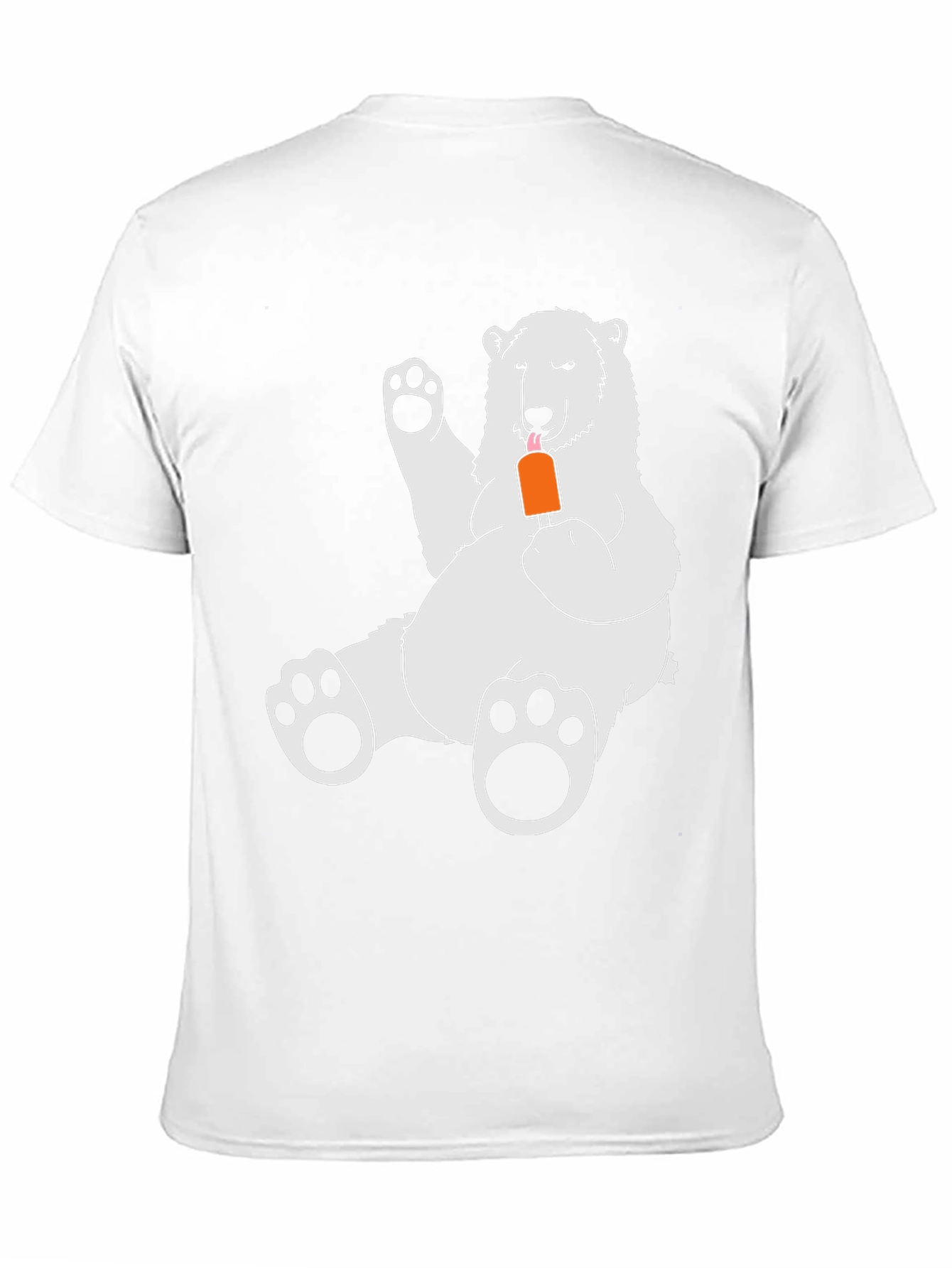 Black Cool Bear Graphic Tee - Black Cotton Blend view 11