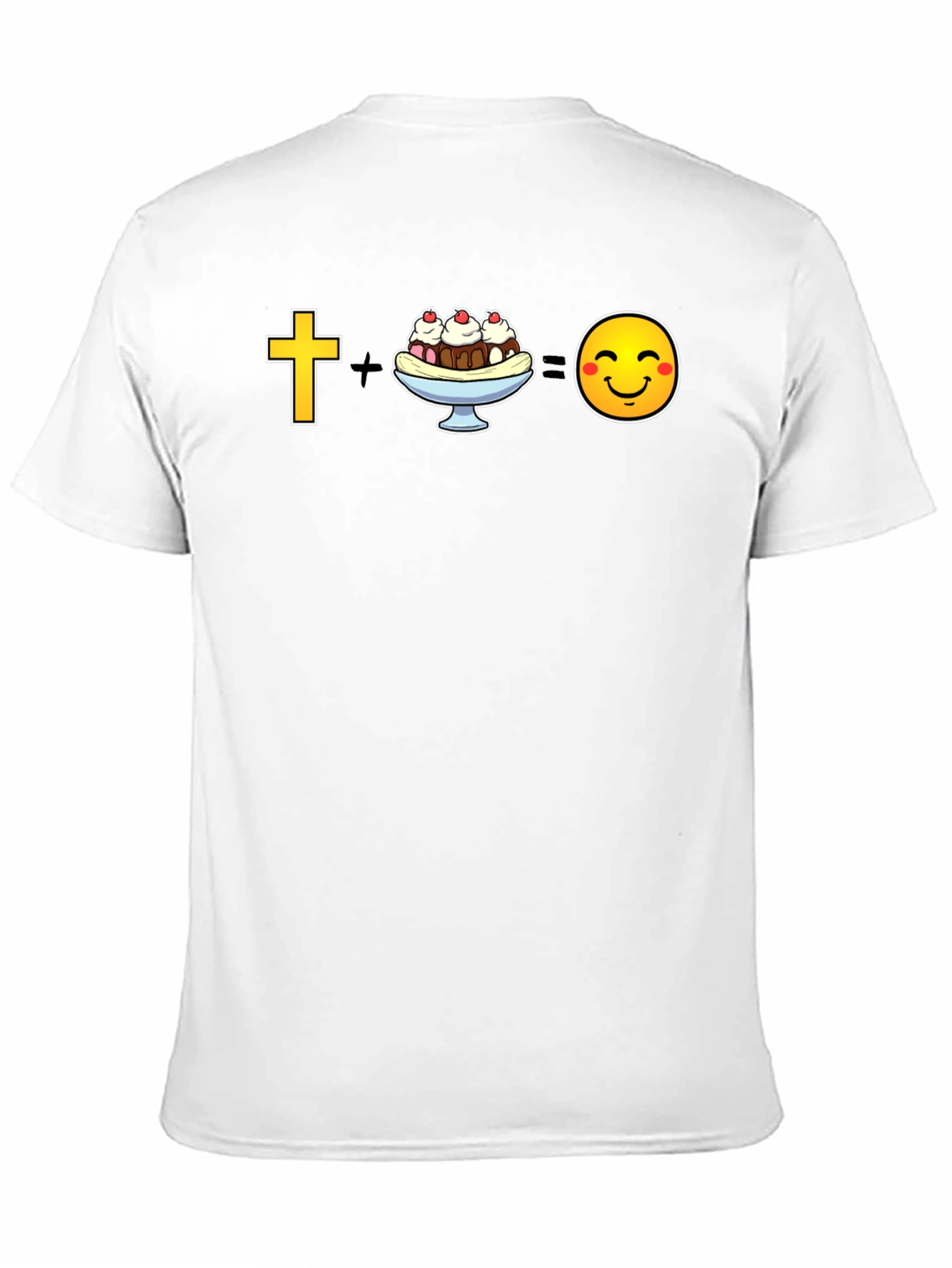 Black Christian Ice Cream = Happy T-Shirt view 11