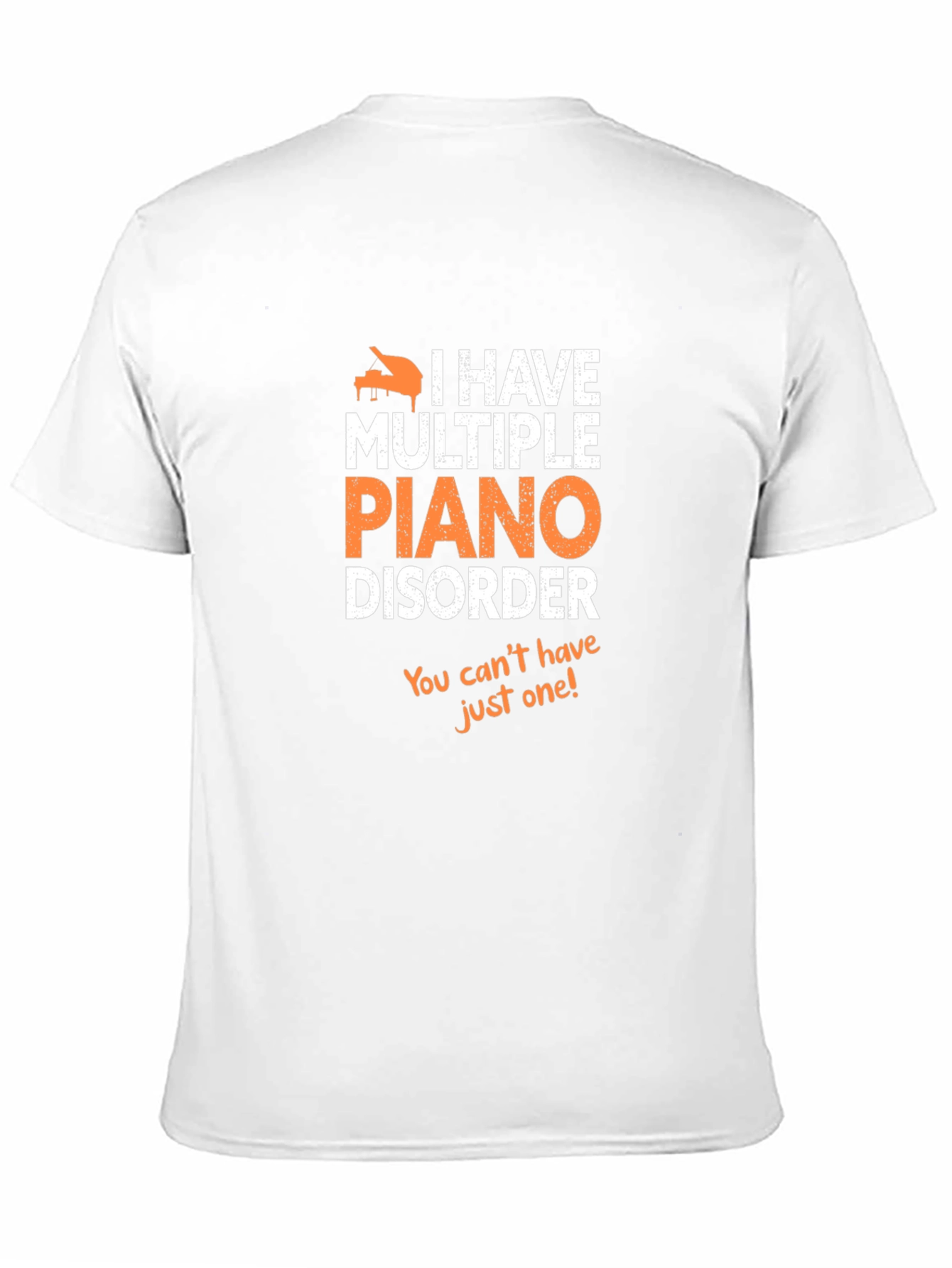 Black Piano Disorder Graphic Tee - Musician Humor view 11