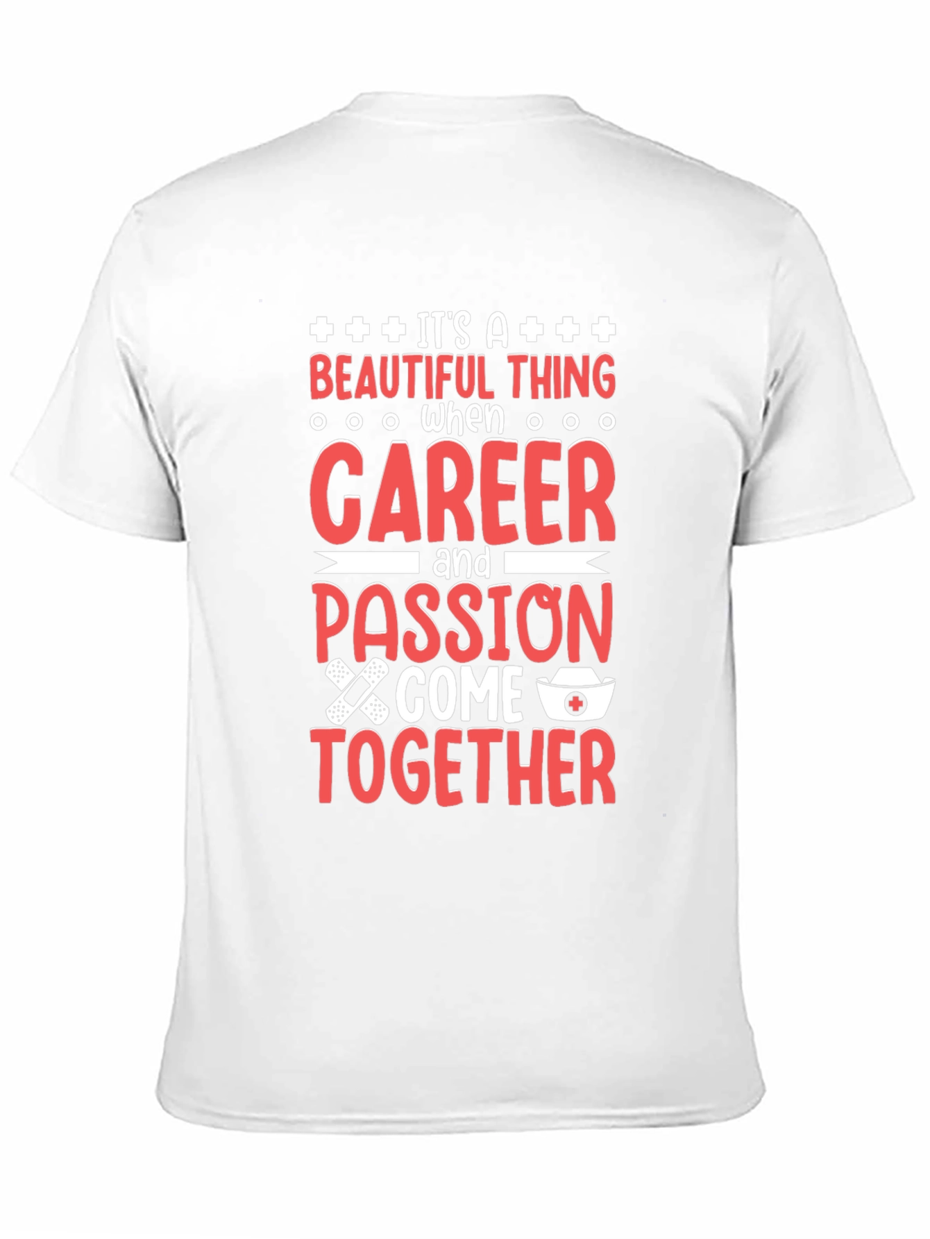 Black Career & Passion Tee - Nurse Appreciation view 11