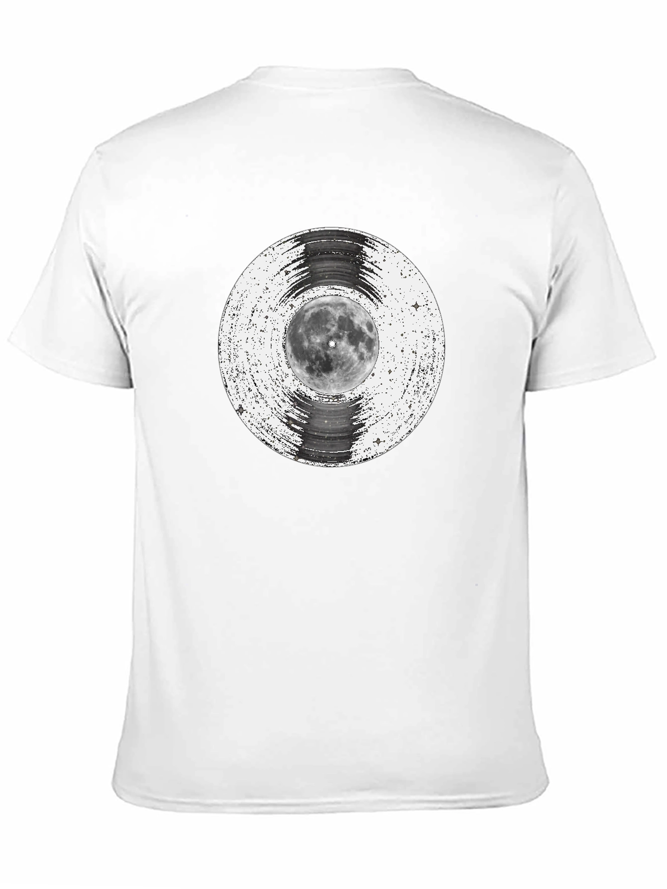 Black Moon Vinyl Record Graphic Tee - Black view 11