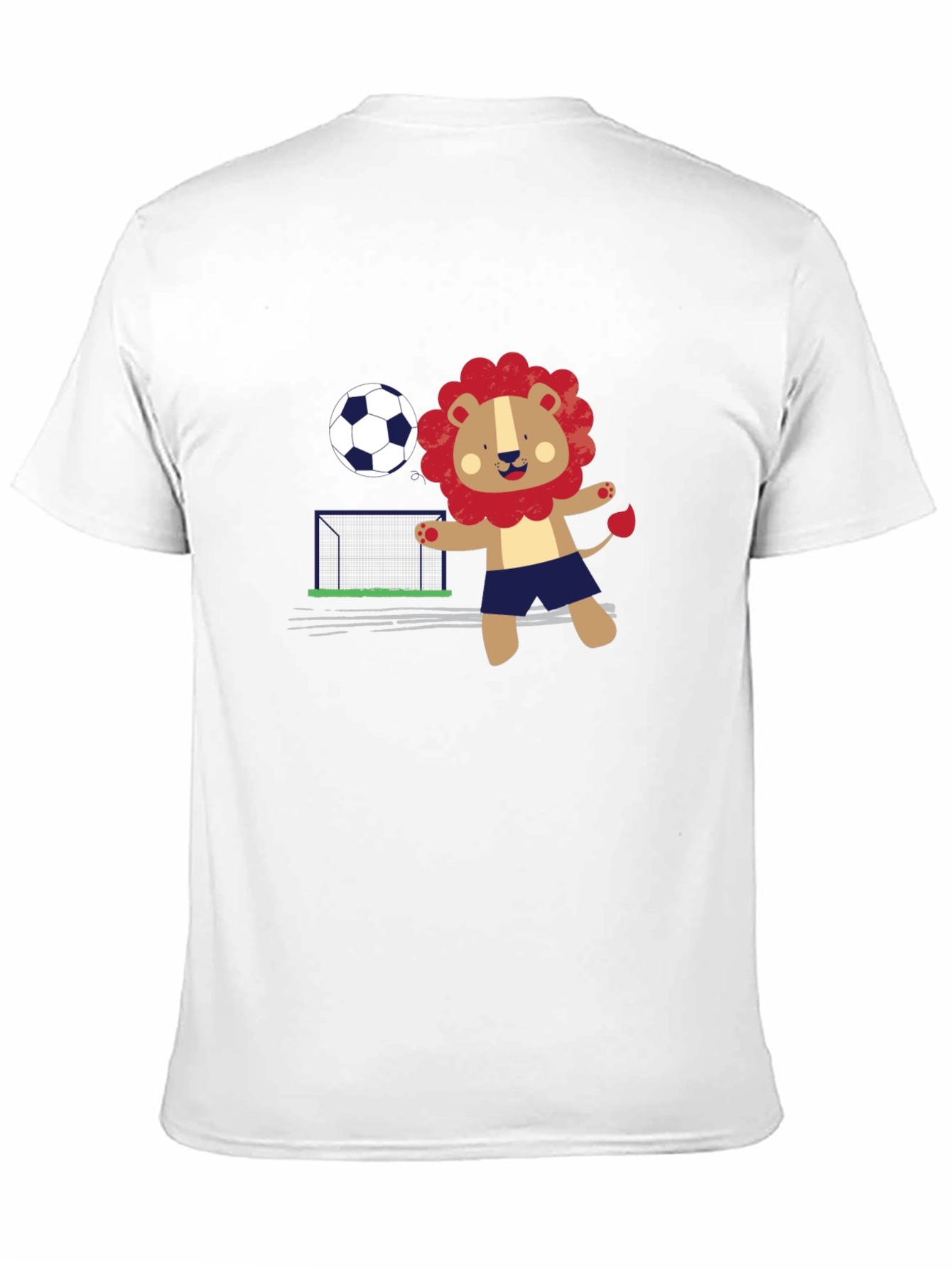 Black Lion Soccer T-Shirt - Fun Graphic Tee view 11