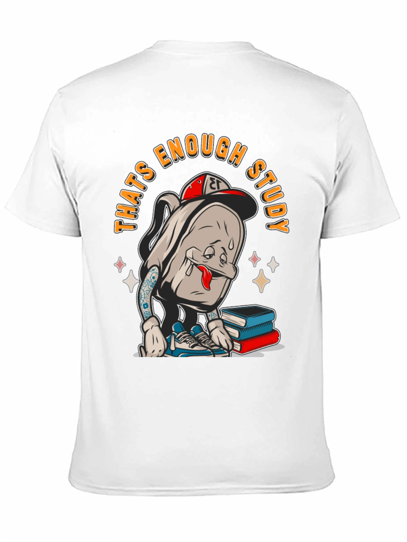 Black That's Enough Study T-Shirt view 11