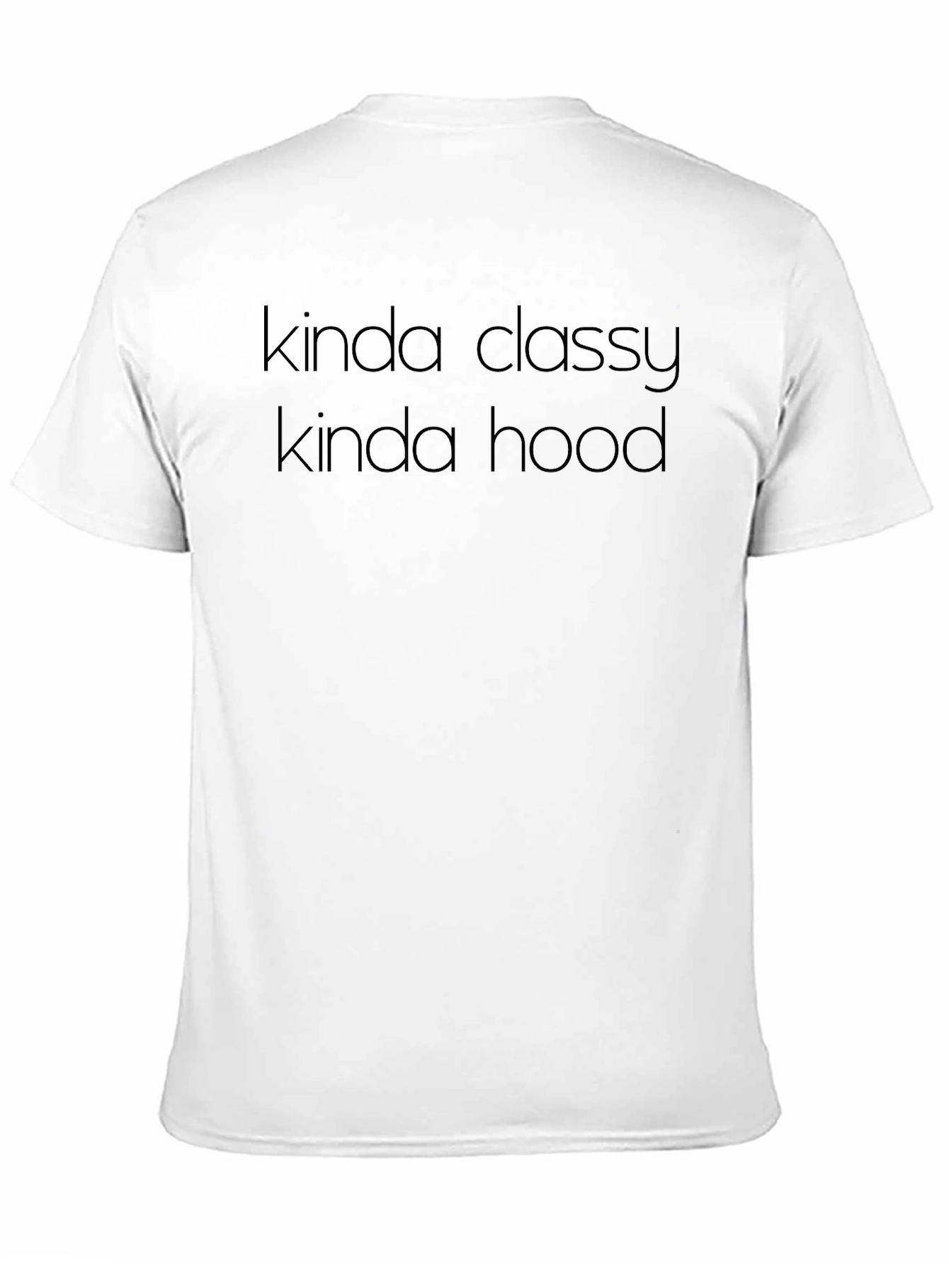 Black Kinda Classy Kinda Hood Graphic T-Shirt view 11