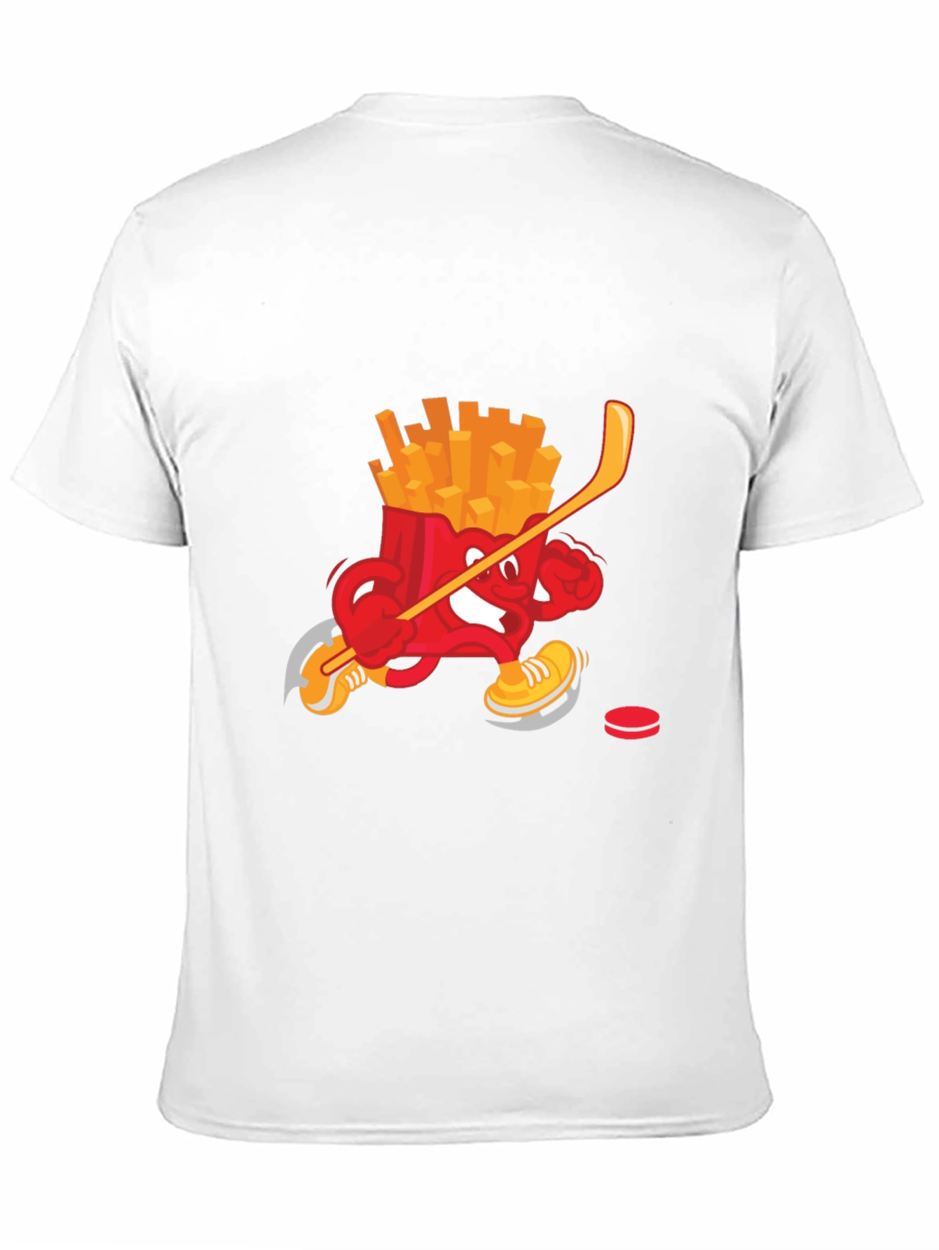 Black Funny Fries Hockey T-Shirt view 11