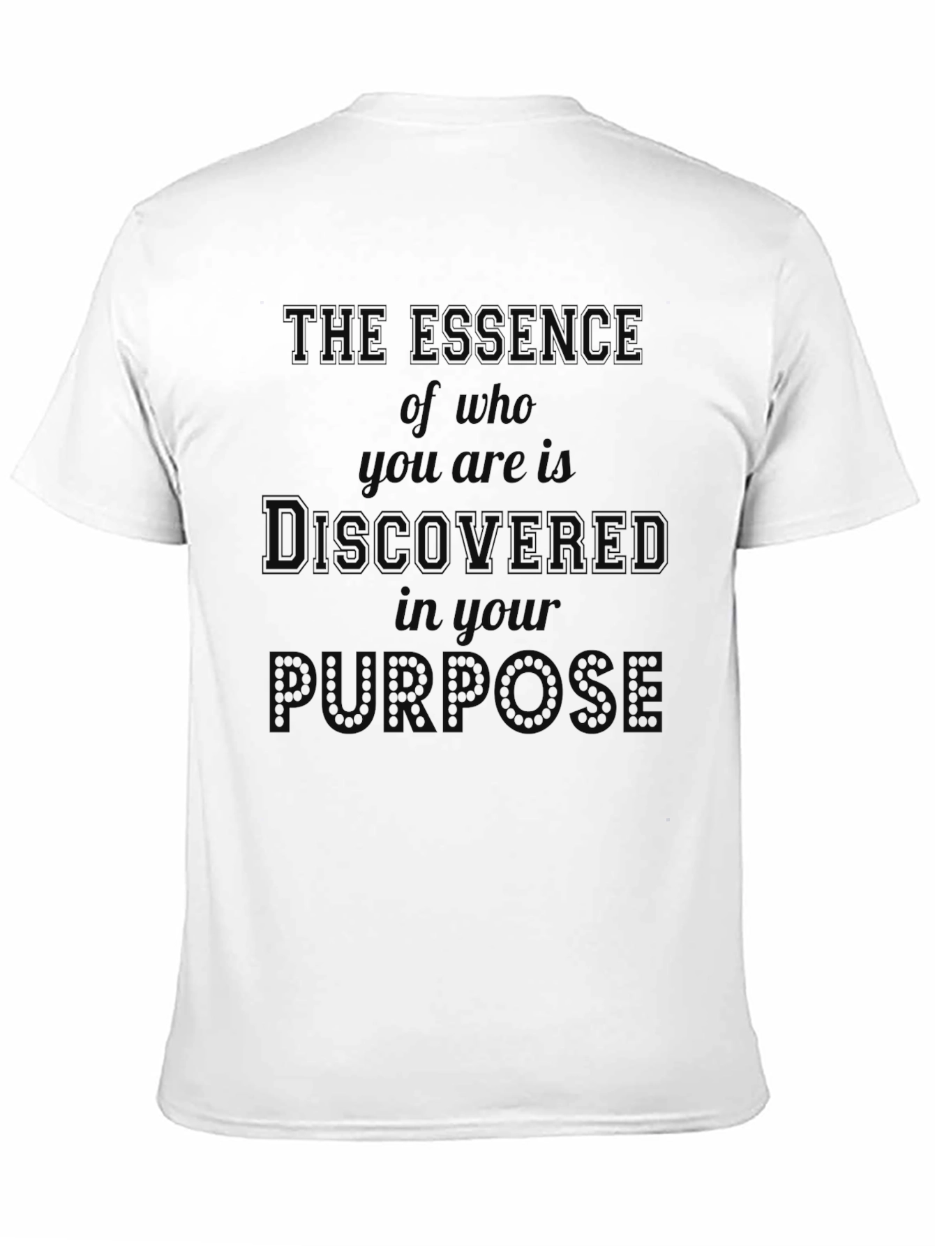 Black Essence of Purpose Graphic T-Shirt view 11
