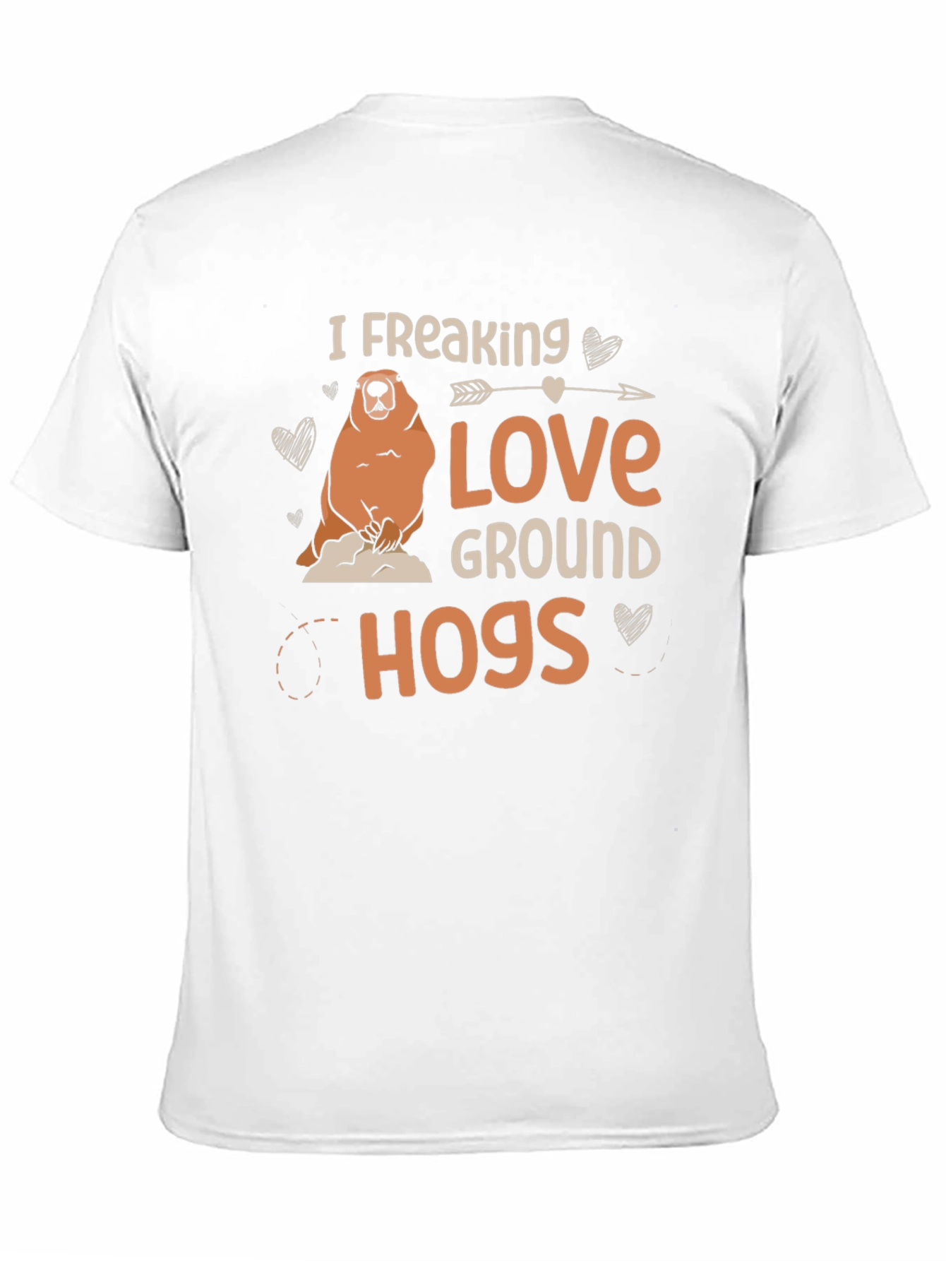 Black I Freaking Love Groundhogs Black T-Shirt view 11