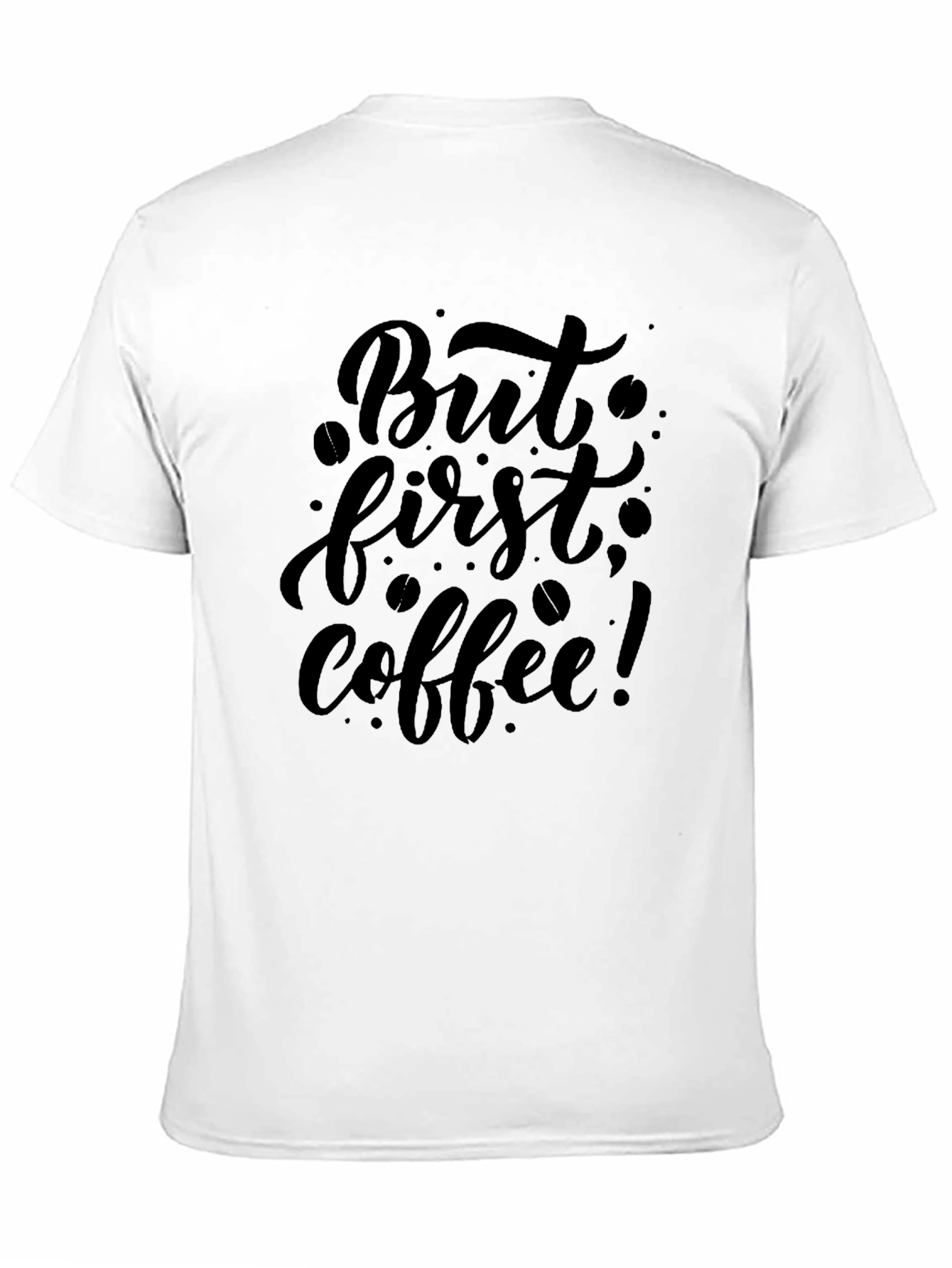 Black But First Coffee T-Shirt - Black Cotton Tee view 11
