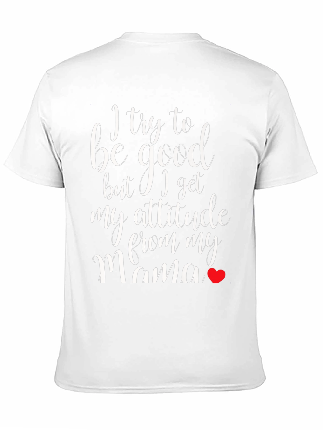 Black Funny Mama's Attitude Black T-Shirt view 11