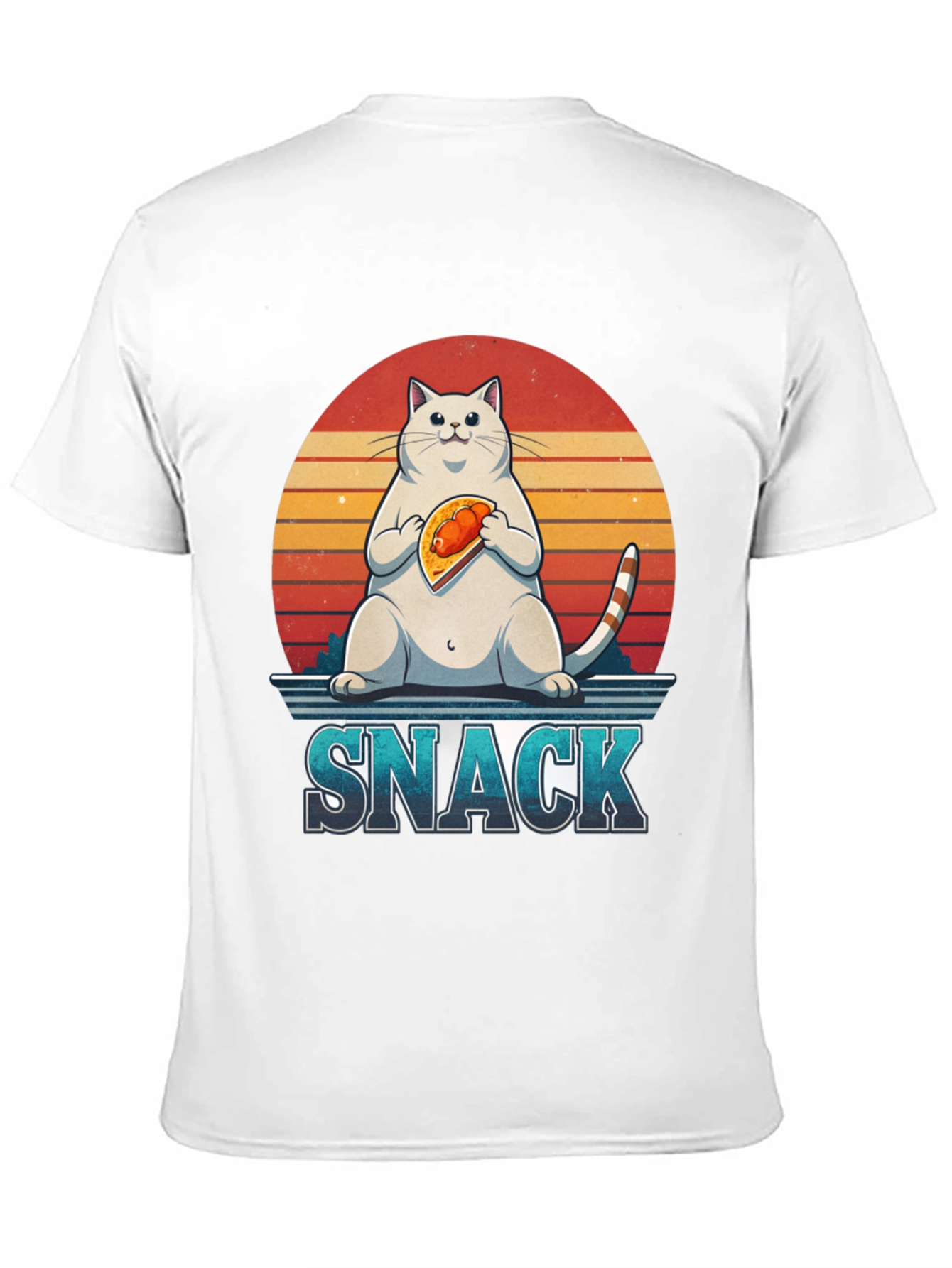 Black Cat Snack Graphic T-Shirt view 11