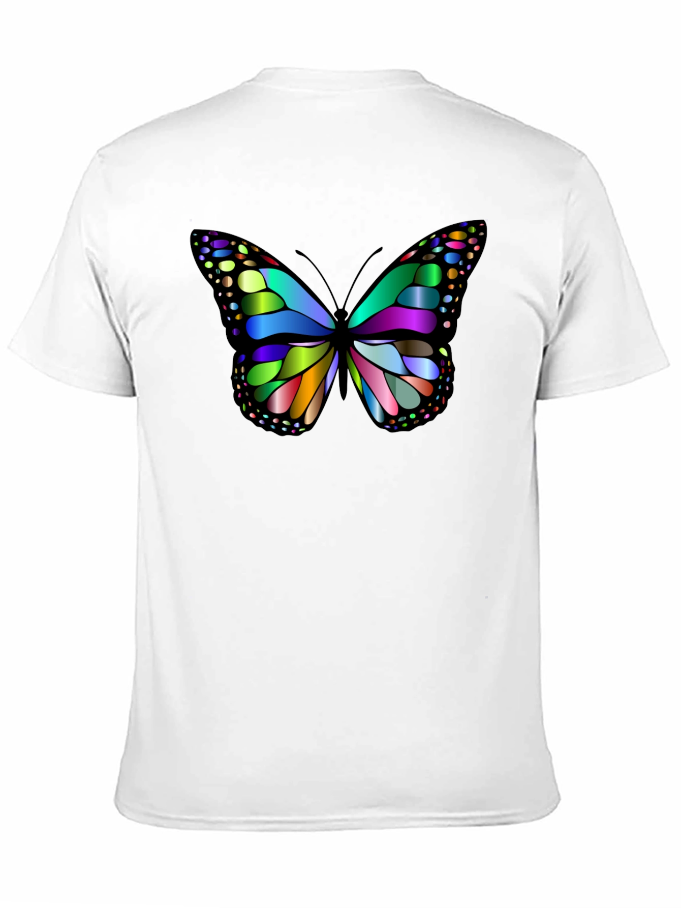 Black Butterfly Graphic Tee - Vivid Colors, Soft Fabric view 11
