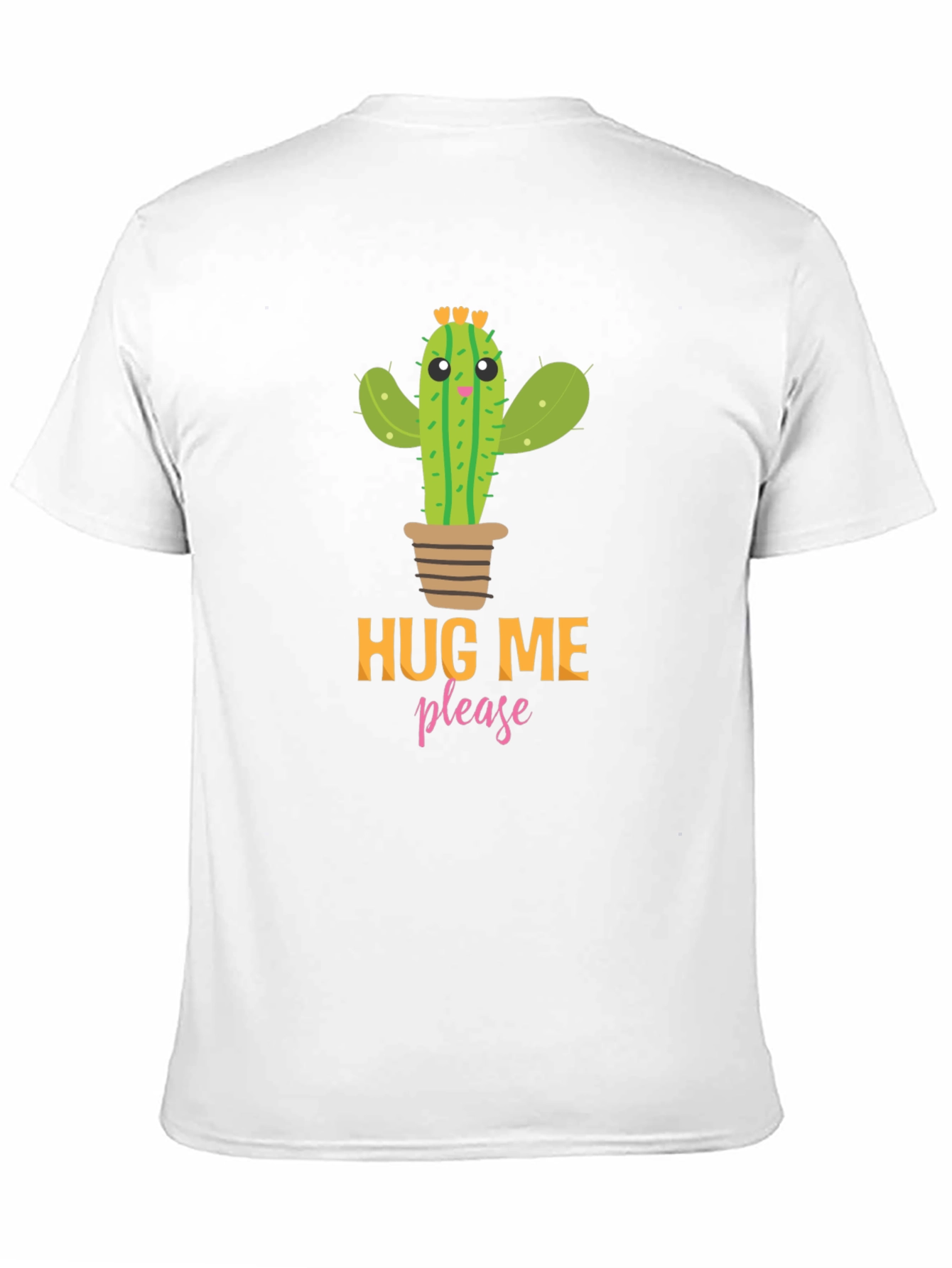 Black Hug Me Please Cactus Graphic Tee - Black view 11