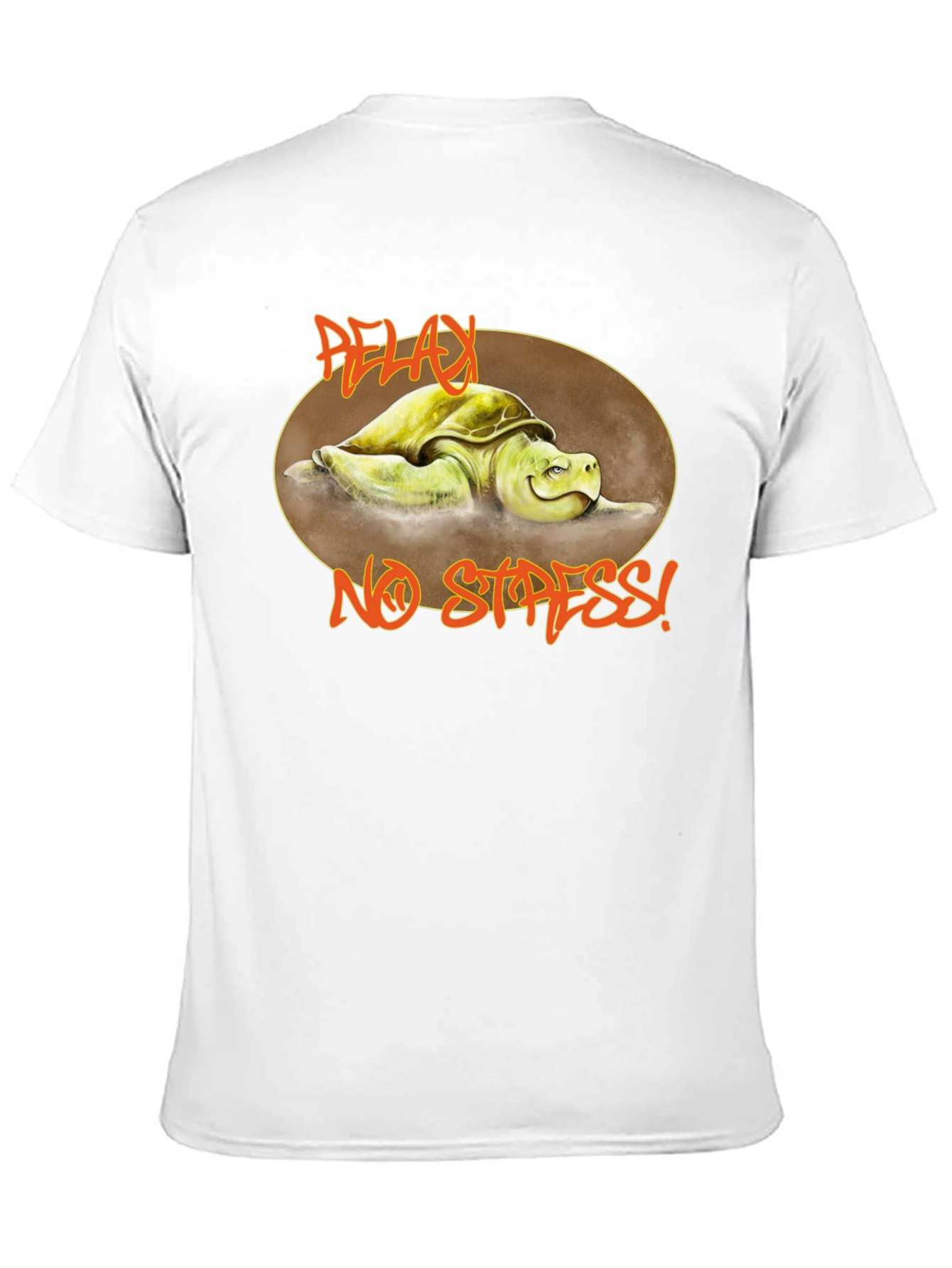 Black Relax No Stress Turtle Graphic T-Shirt view 11