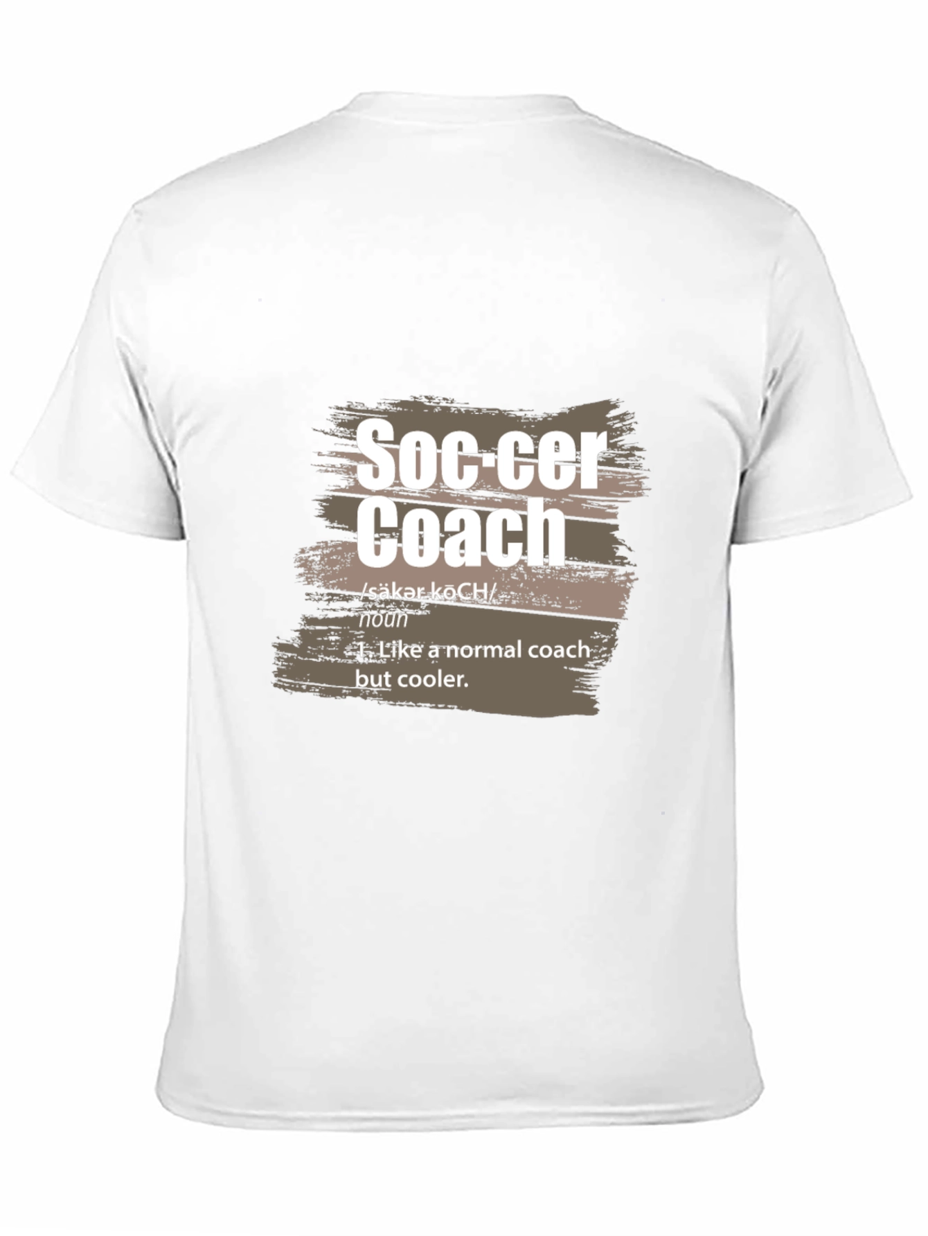 Black Soccer Coach Definition T-Shirt view 11
