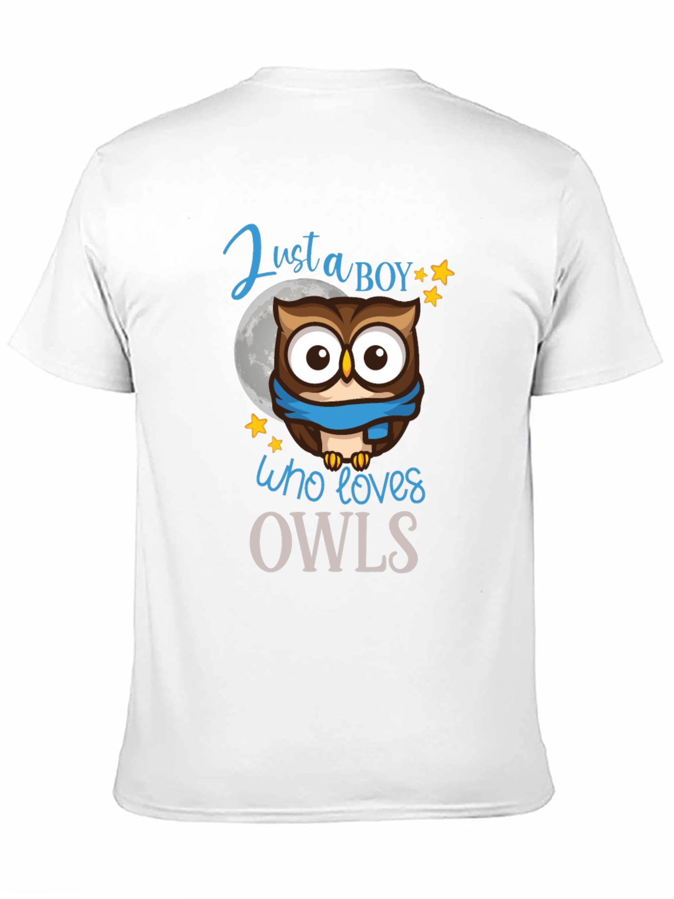 Black Just a Boy Who Loves Owls T-Shirt view 11