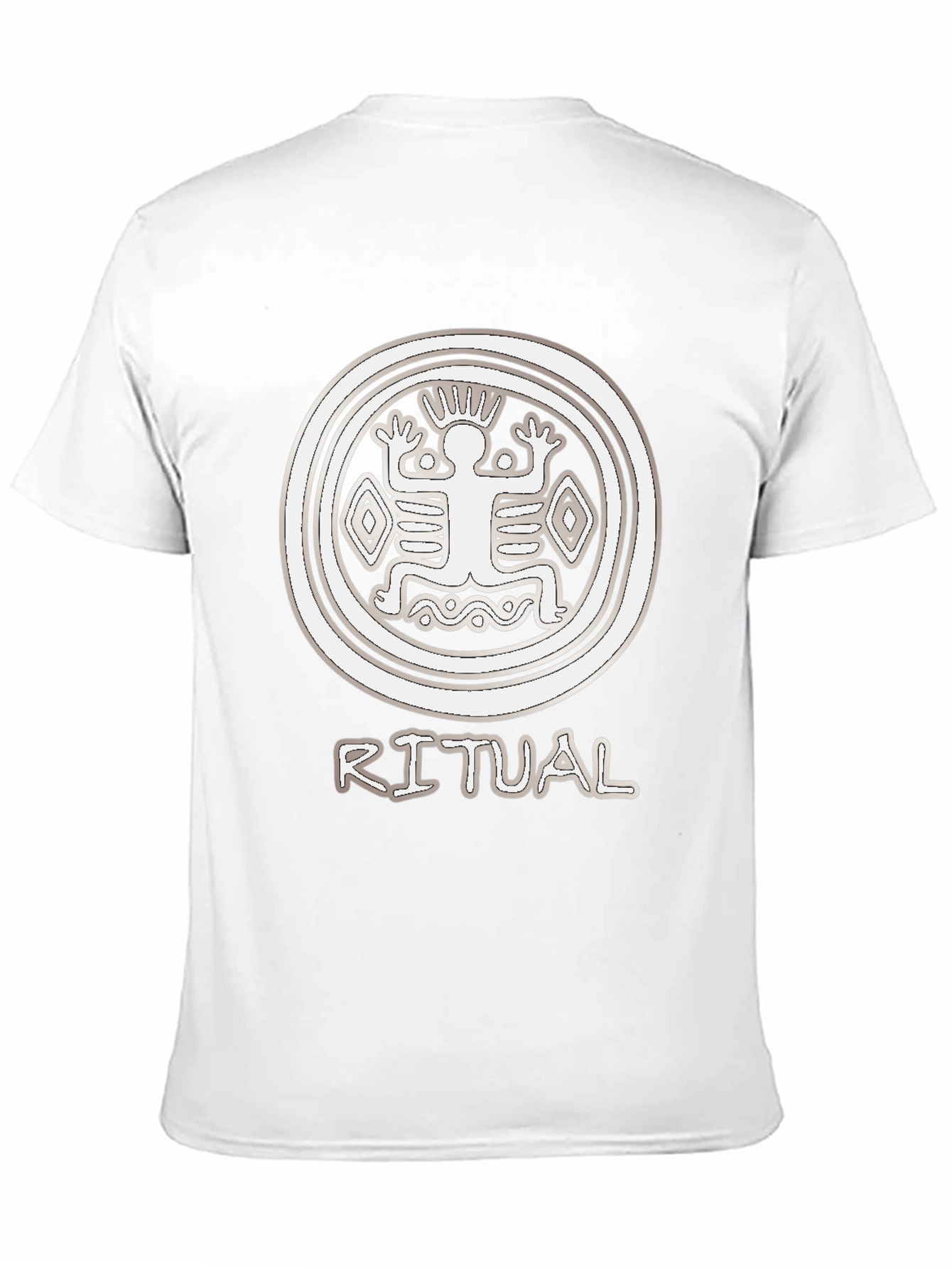 Black Ritual Graphic T-Shirt - Tribal Circle Design view 11