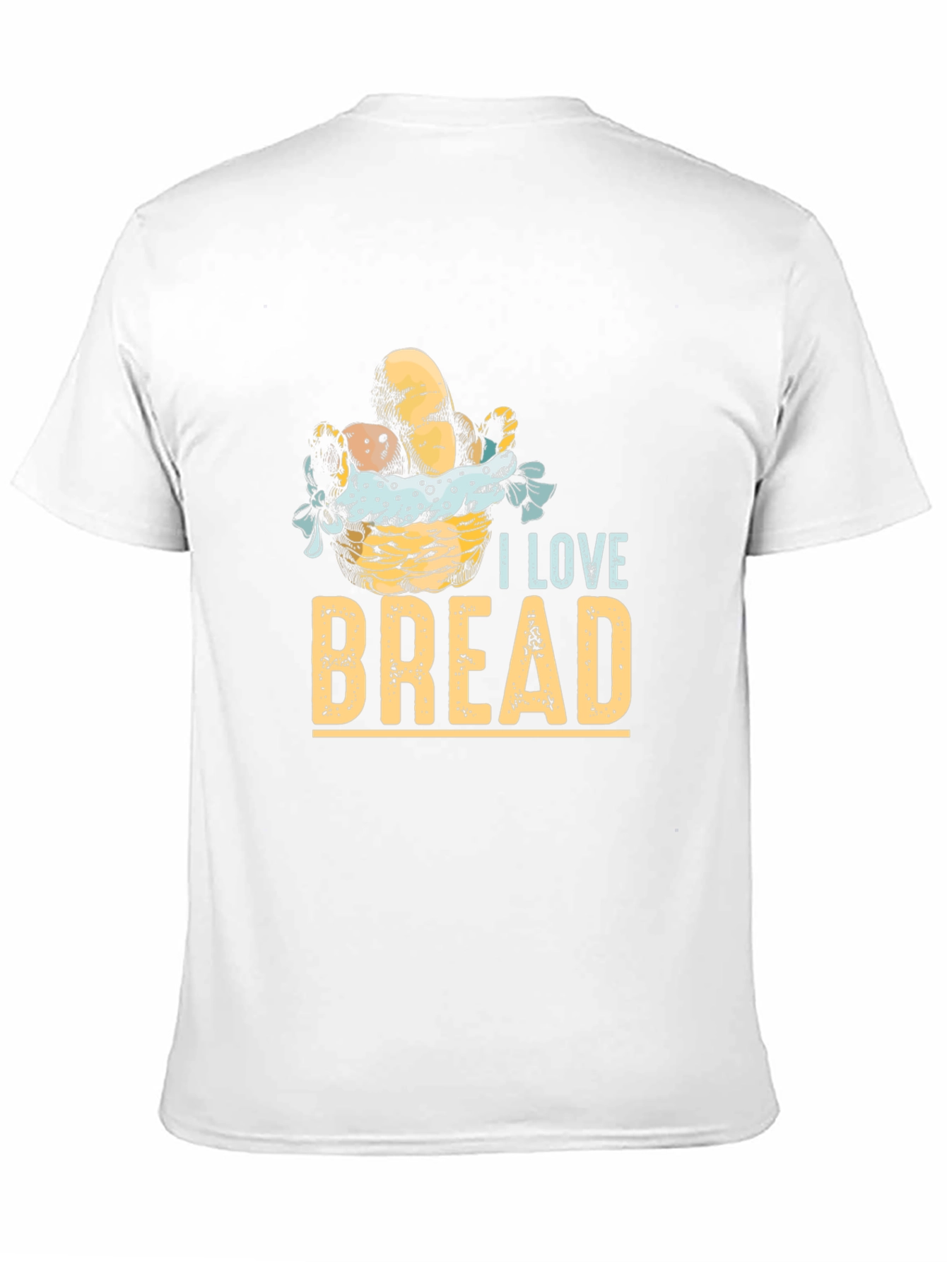 Black I Love Bread Graphic Tee - Unisex Casual T-Shirt view 11