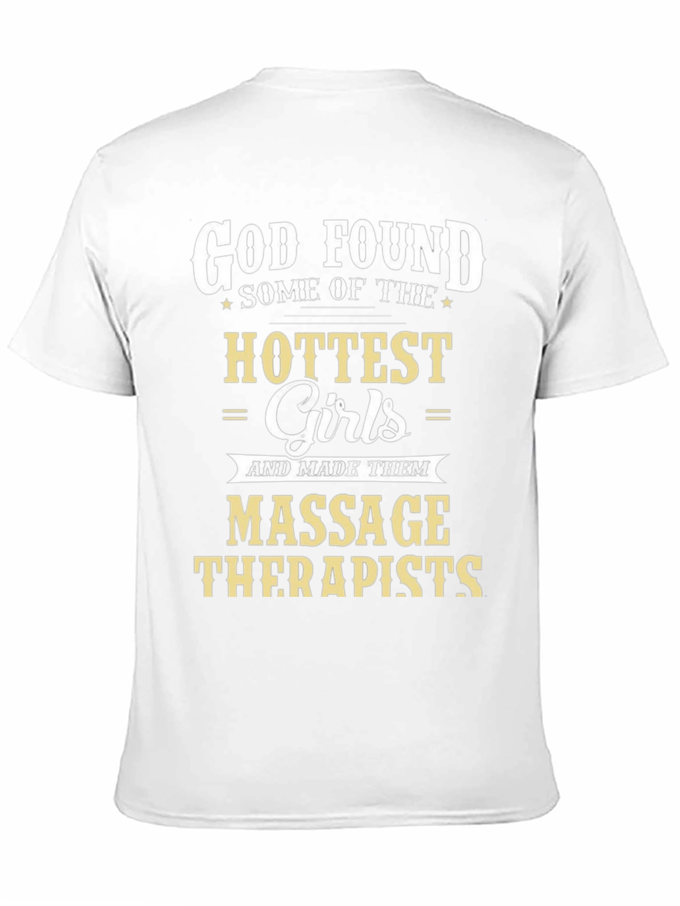 Black God Found Massage Therapists Graphic T-Shirt view 11