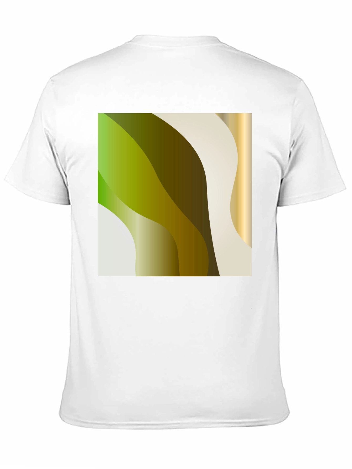 Modern Abstract Wave Graphic Tee - Black - 11
