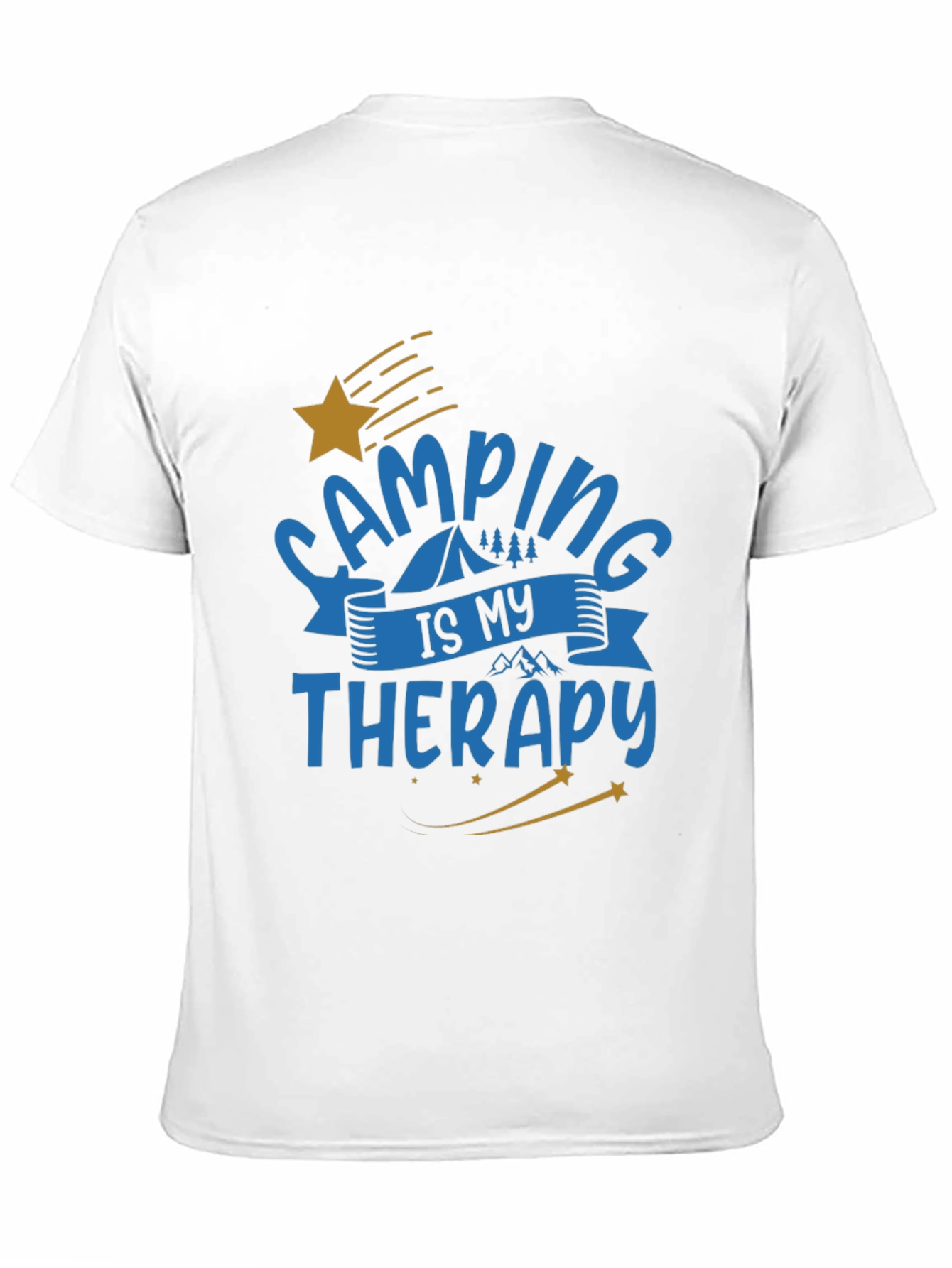 Black Camping is My Therapy Graphic T-Shirt view 11