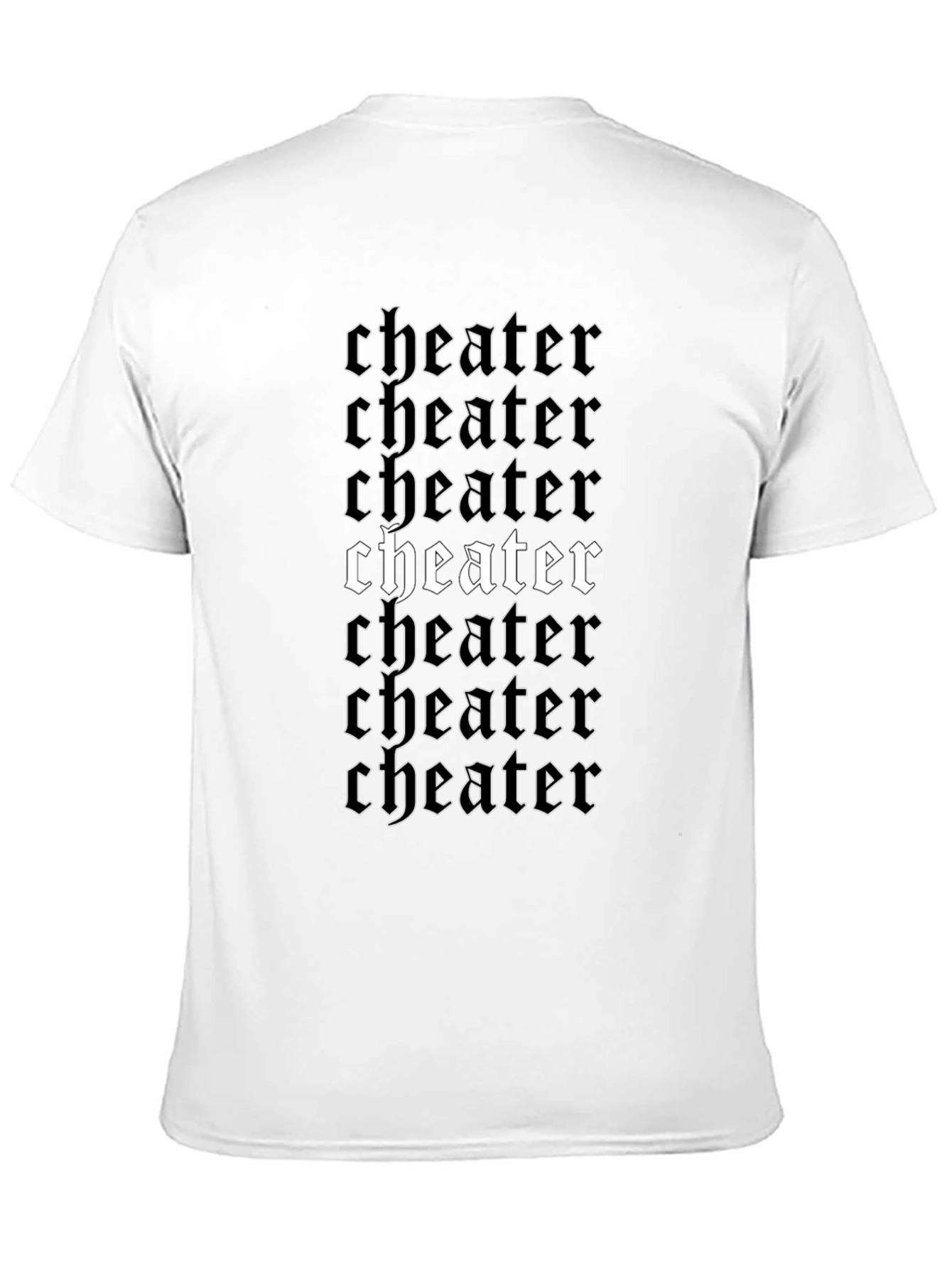 Black Cheater Graphic Print Black T-Shirt view 11