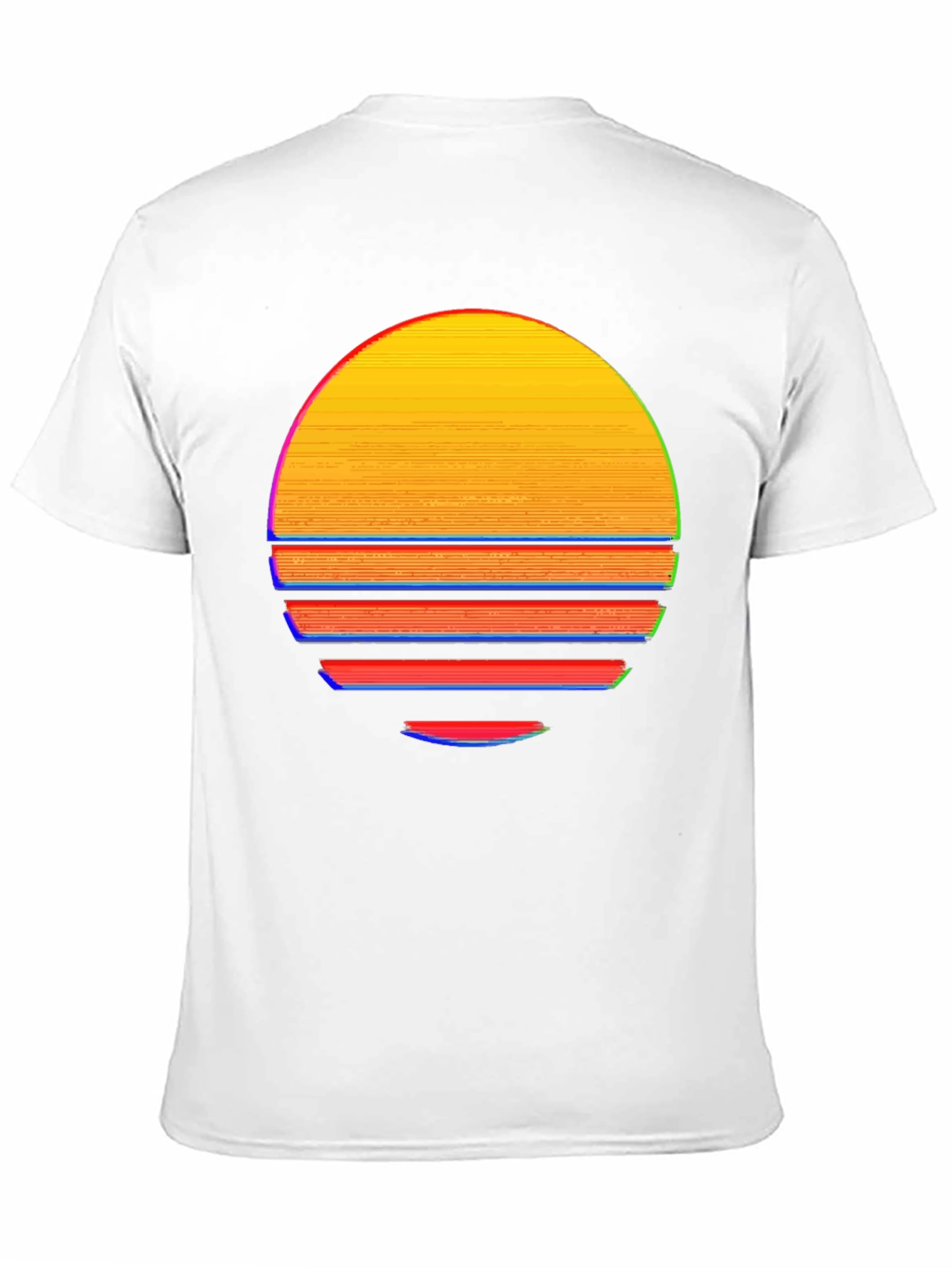 Black Retro Sunset Graphic T-Shirt - Black view 11