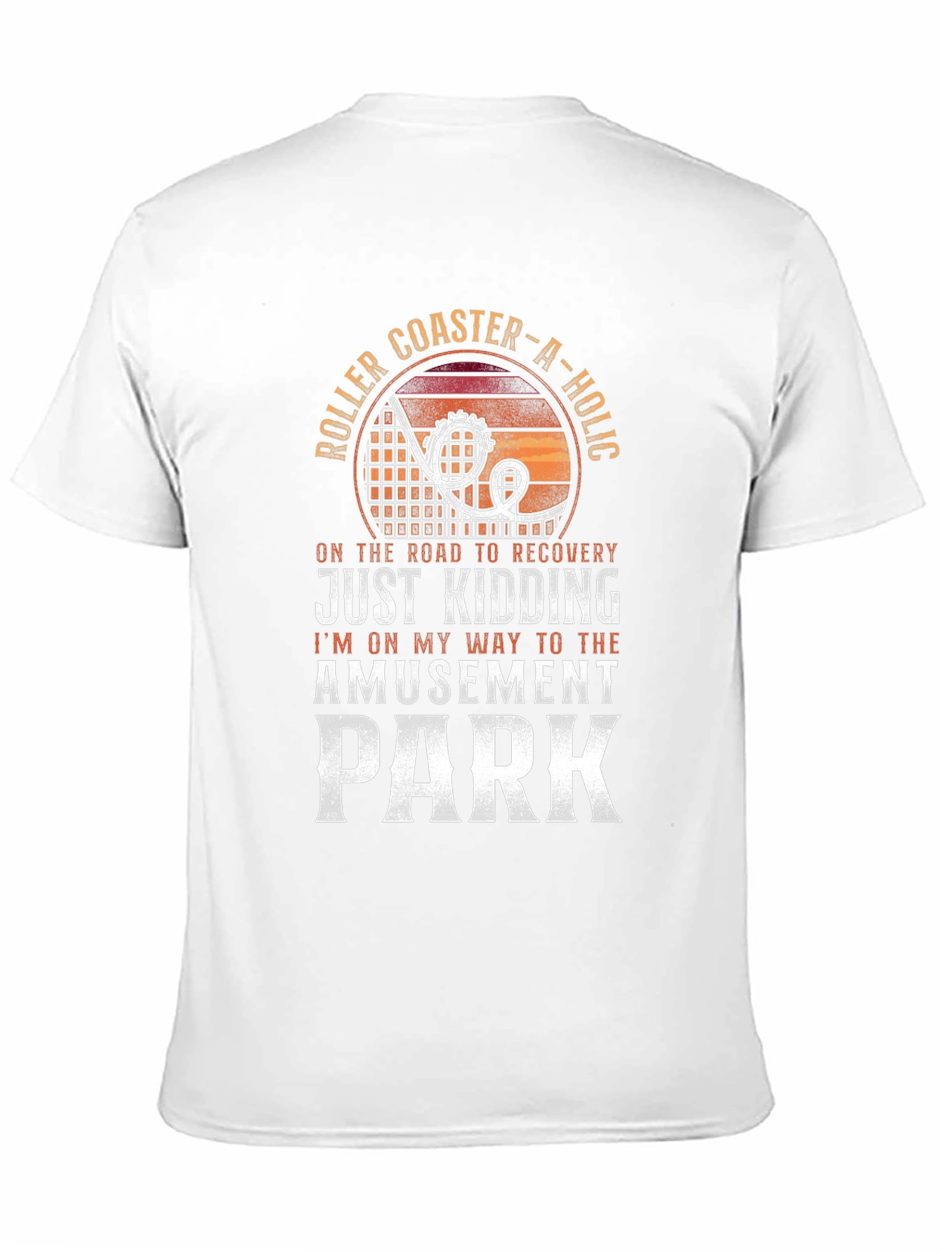 Black Roller Coaster-A-Holic T-Shirt view 11