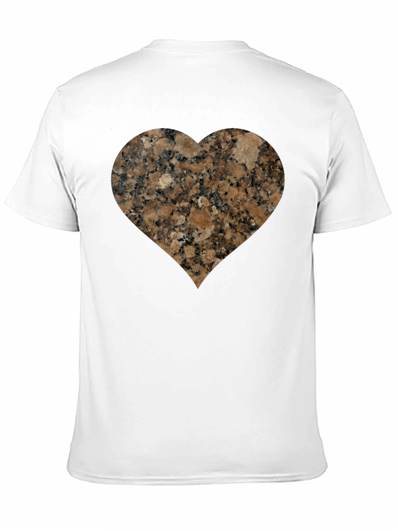 Black Granite Heart Tee - Unique Graphic T-Shirt view 11