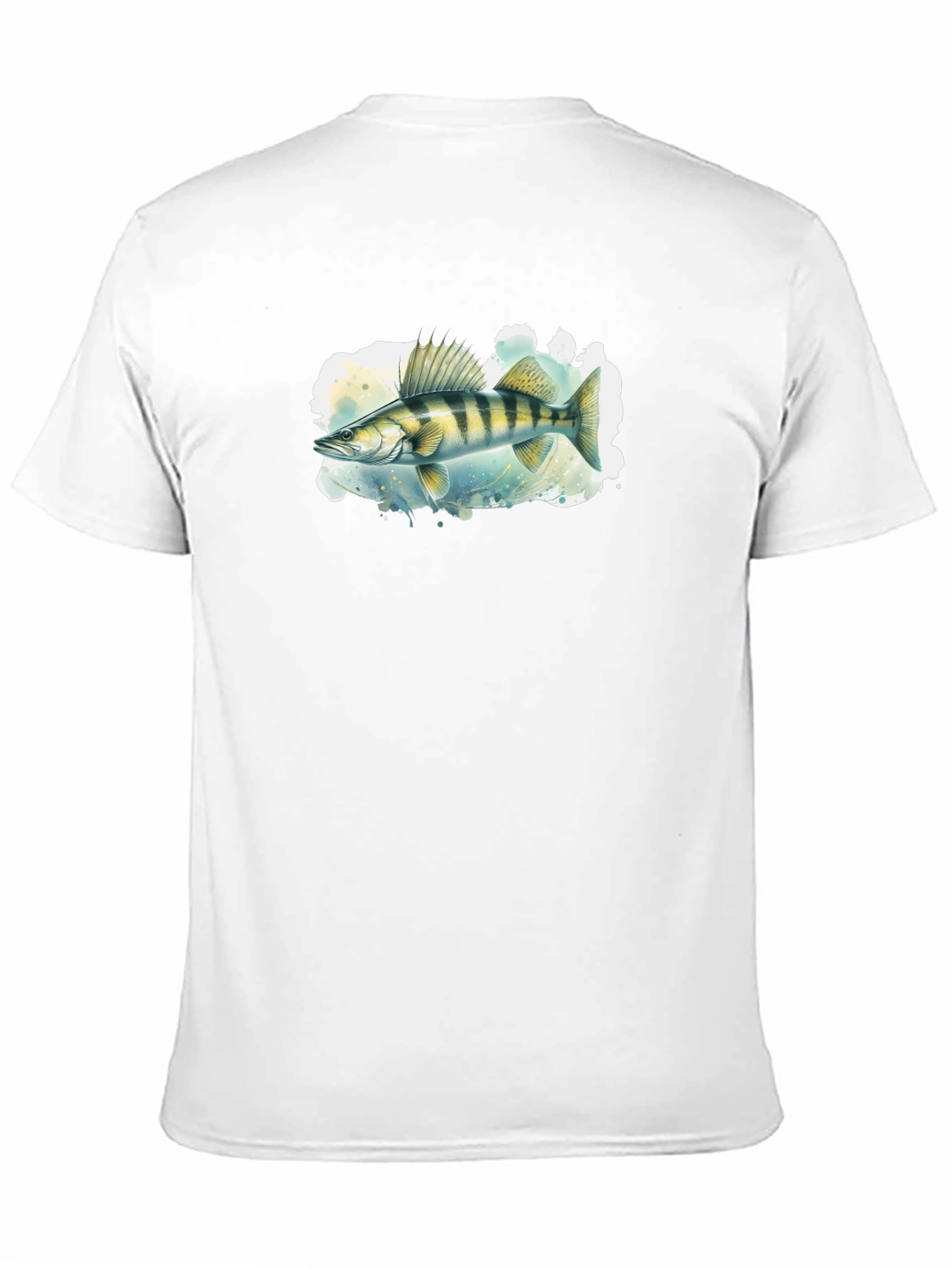 Black Walleye Fish Graphic Black T-Shirt view 11