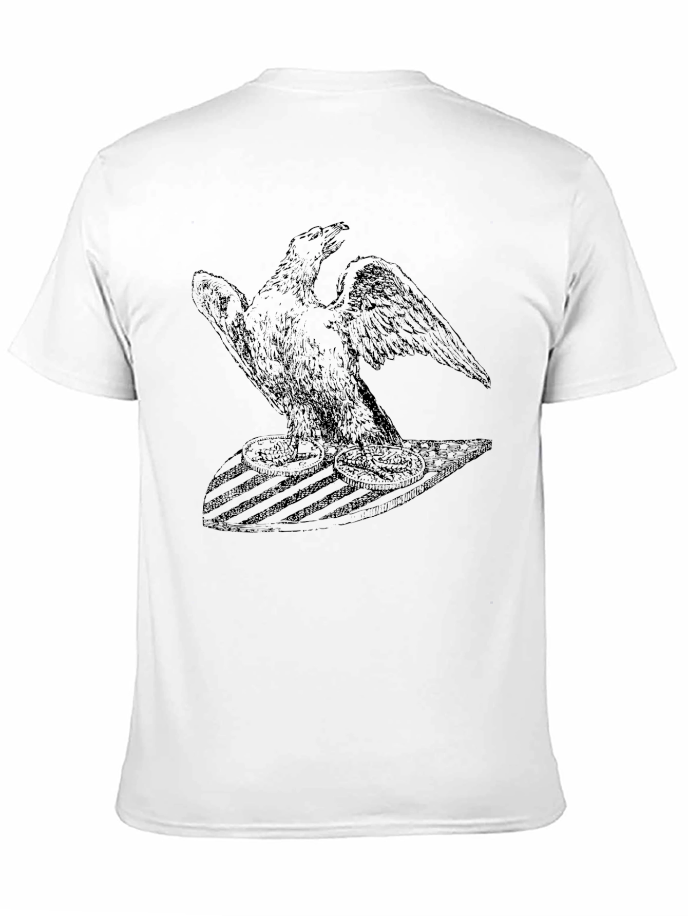 Black Black Eagle Graphic Tee - Bold American Design view 11