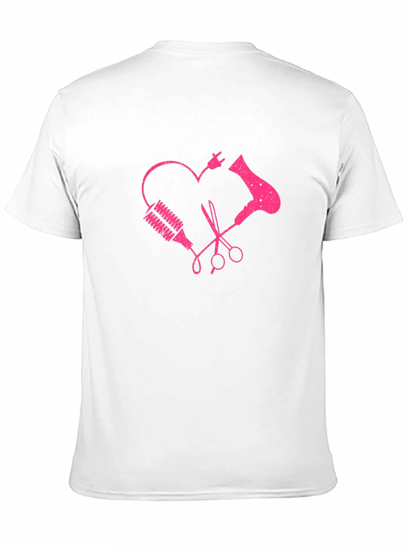 Black Hairdresser Heart Graphic Tee - Stylist Love view 11